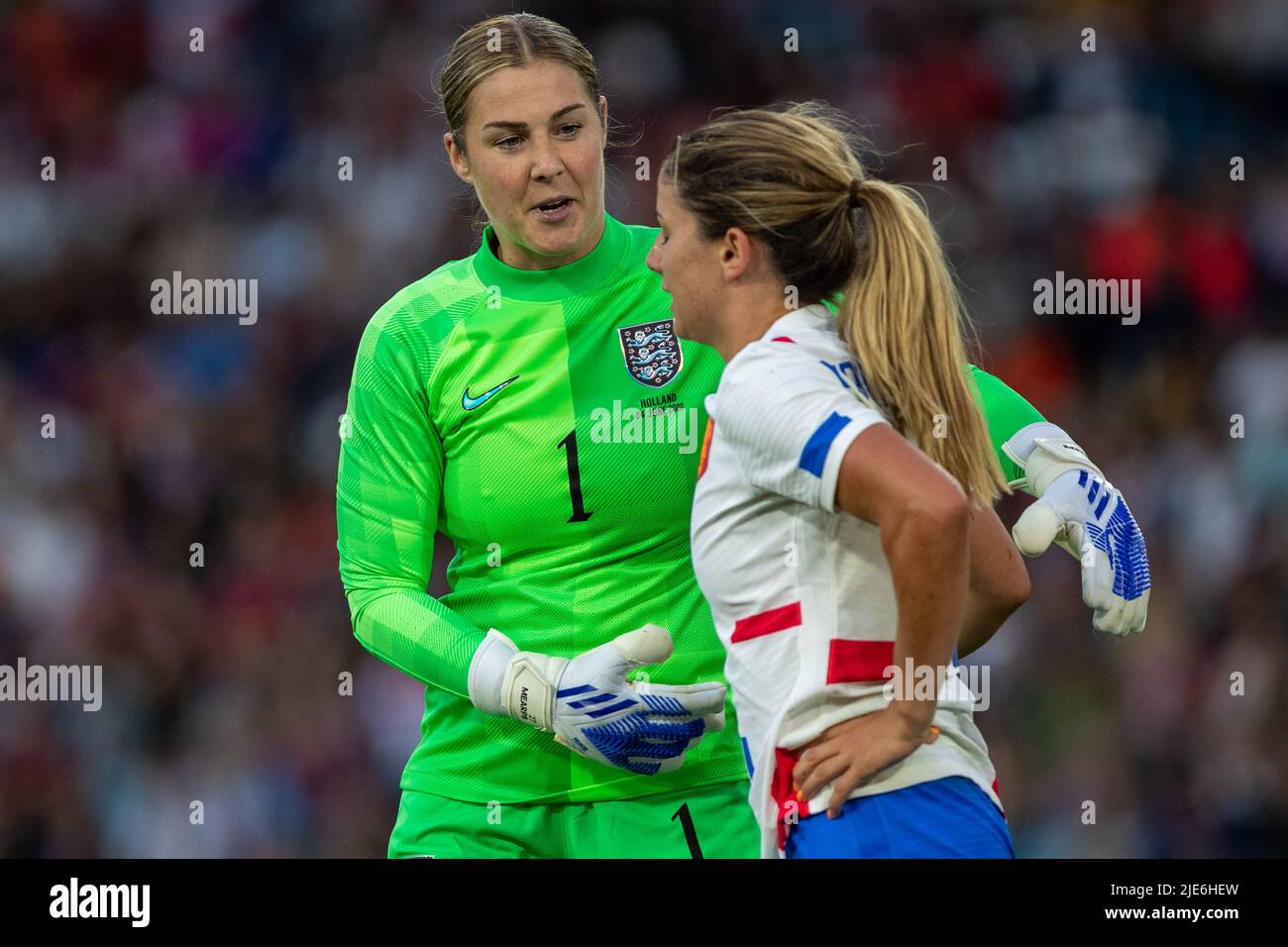 Vendredi 24th juin 2022. Mary Earps. Angleterre contre pays-Bas. International friendly at Elland Road (Leeds, Royaume-Uni). Banque D'Images