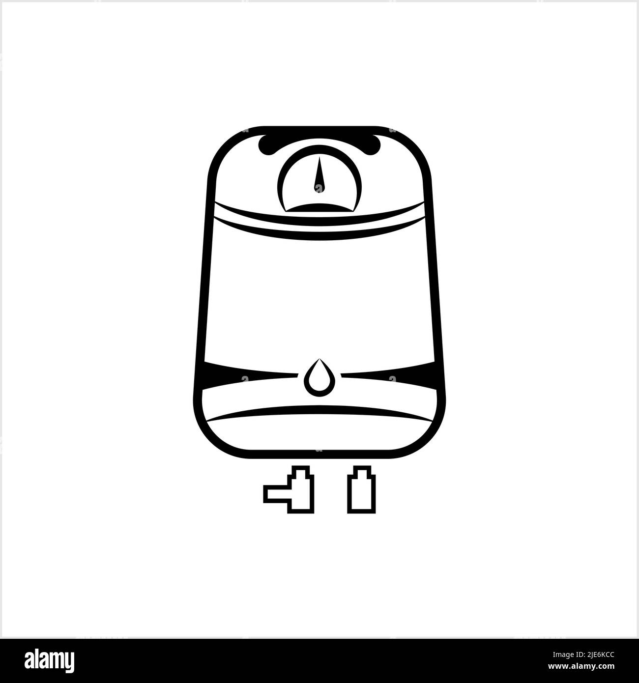 Icône geyser, Design Vector Art Illustration Illustration de Vecteur