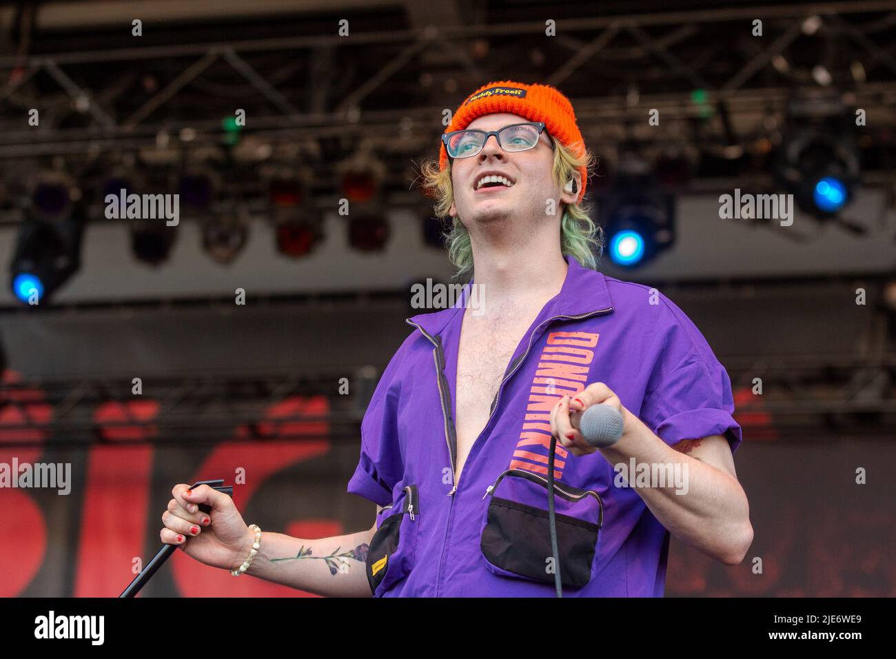 Nick Anderson Des Wrecks Au Festival Musical Summerfest Sur 24 Juin 22 A Milwaukee Wisconsin Photo De Daniel Deslover Sipa Usa Photo Stock Alamy