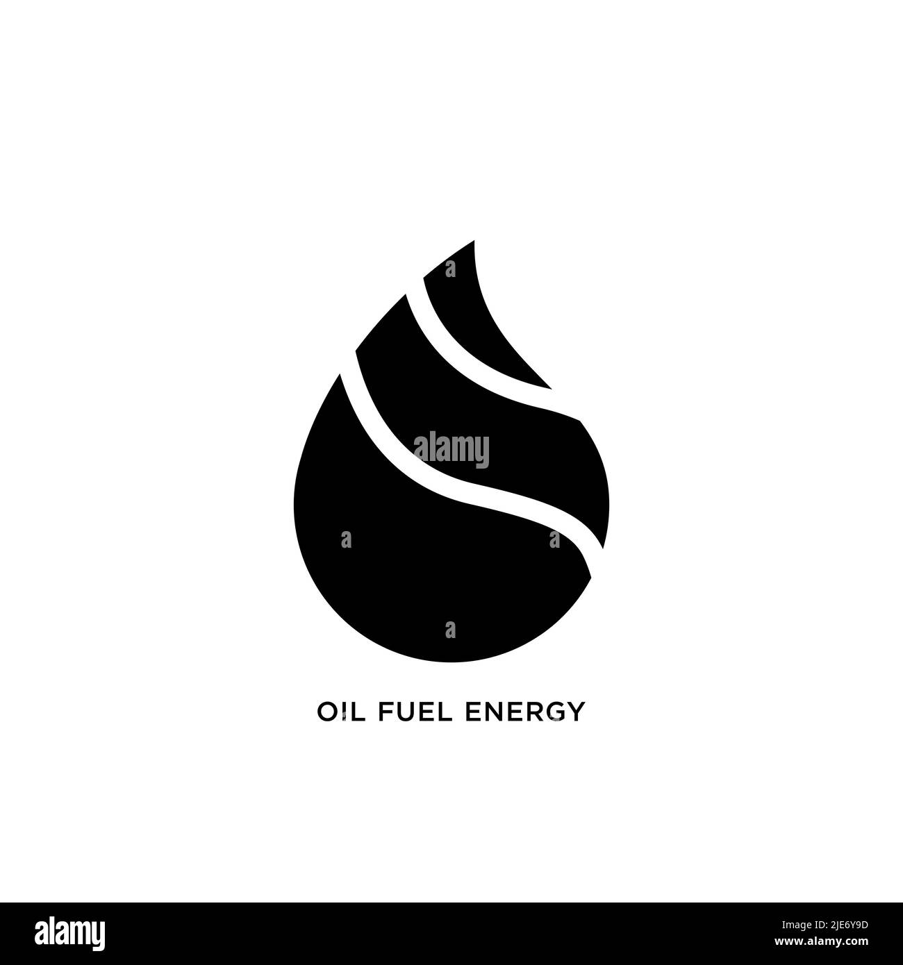 symbole d'énergie de carburant d'huile design vectoriel isolé sur fond blanc. Illustration de Vecteur