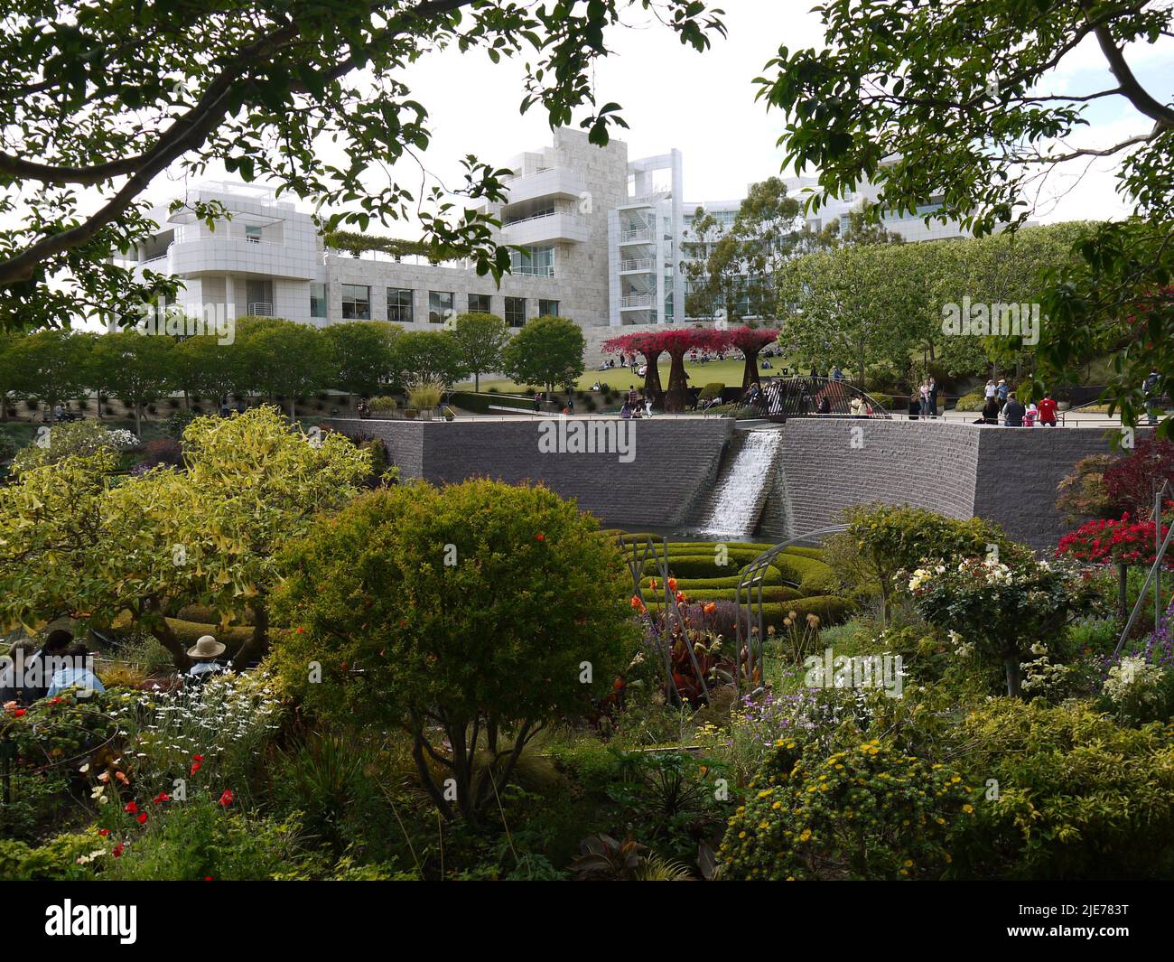 Getty Center Central Garden, mai 2011 Banque D'Images