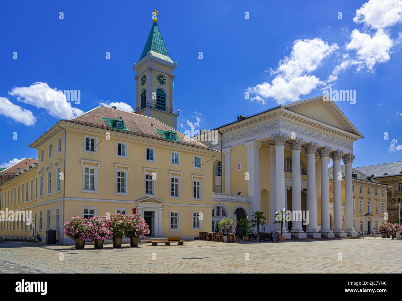 Marché de Karlsruhe. Bade-Wurtemberg, Allemagne, Europe Banque D'Images