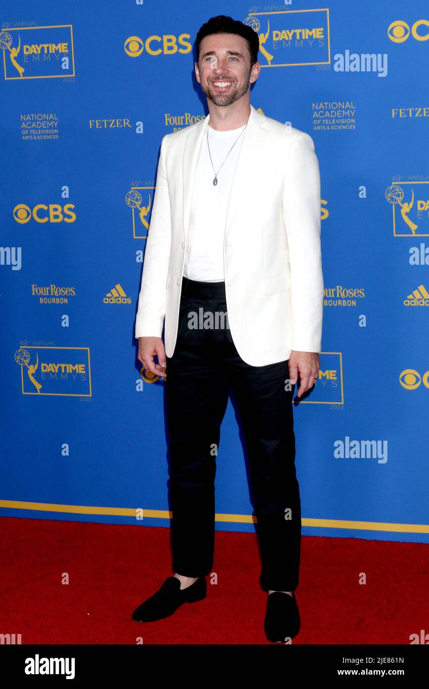 24 juin 2022, Pasadena, CA, Etats-Unis: LOS ANGELES - JUIN 24: Billy Flynn au Daytime Emmys Awards 49th au Pasadena Convention Center on 24 juin 2022 à Pasadena, CA (image de crédit: © Kay Blake/ZUMA Press Wire) Banque D'Images