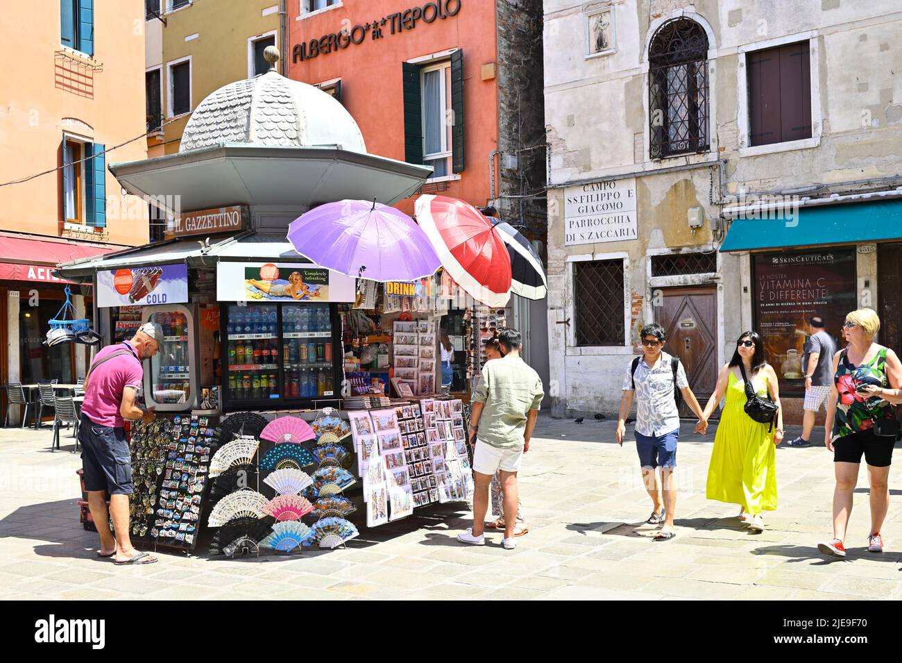 Venise, Italie. 17 juin 2022. Stand de vente à Venise Banque D'Images