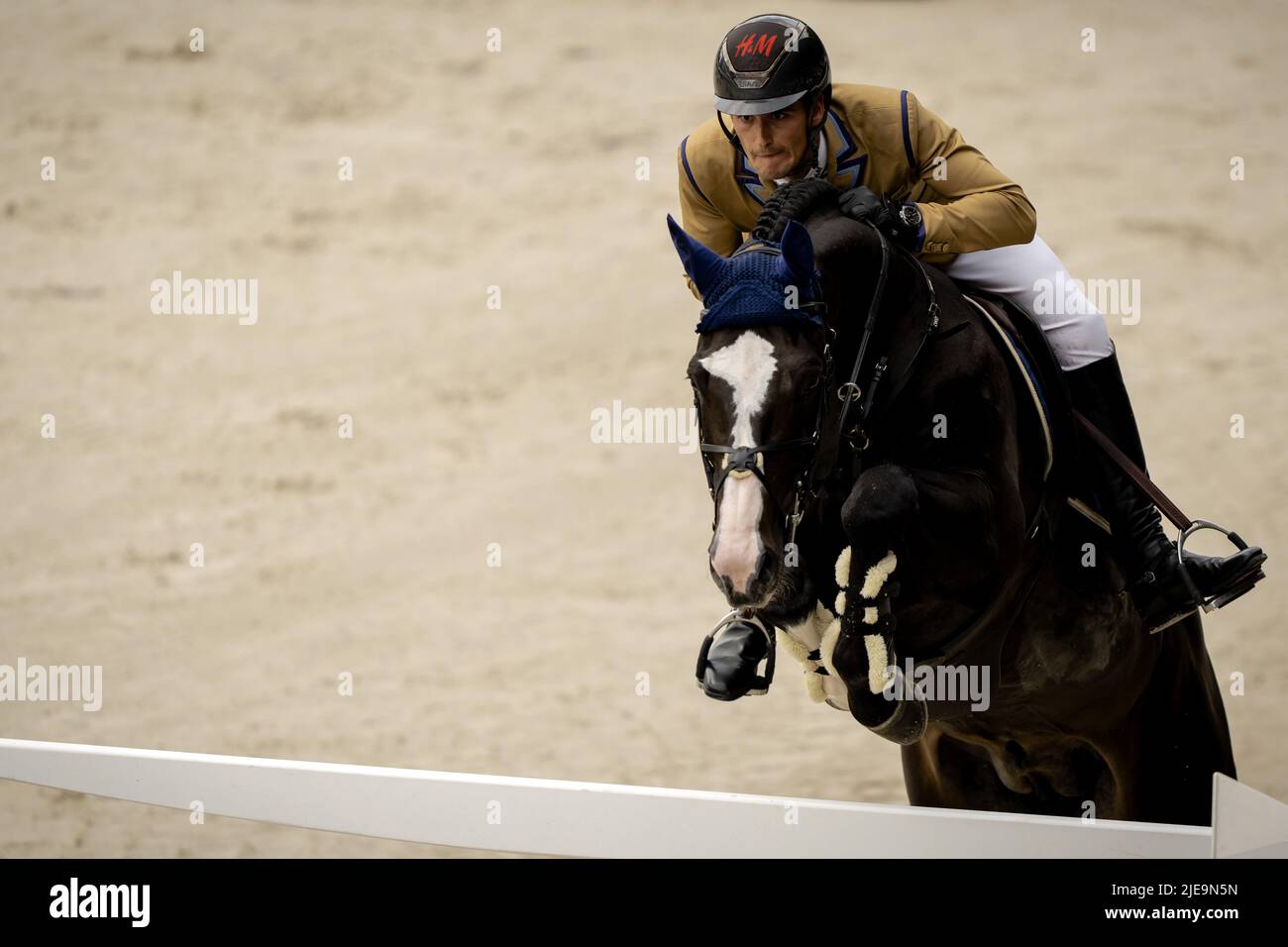 ROTTERDAM - Olivier Philippaerts (Belgique) en action pendant le saut de la coupe des Nations au CHIO Rotterdam. L'événement équestre aura lieu pour la période 73rd au Kralingse Bos à Rotterdam, aux pays-Bas, au 26 juin 2022. ANP SANDER KONING Banque D'Images