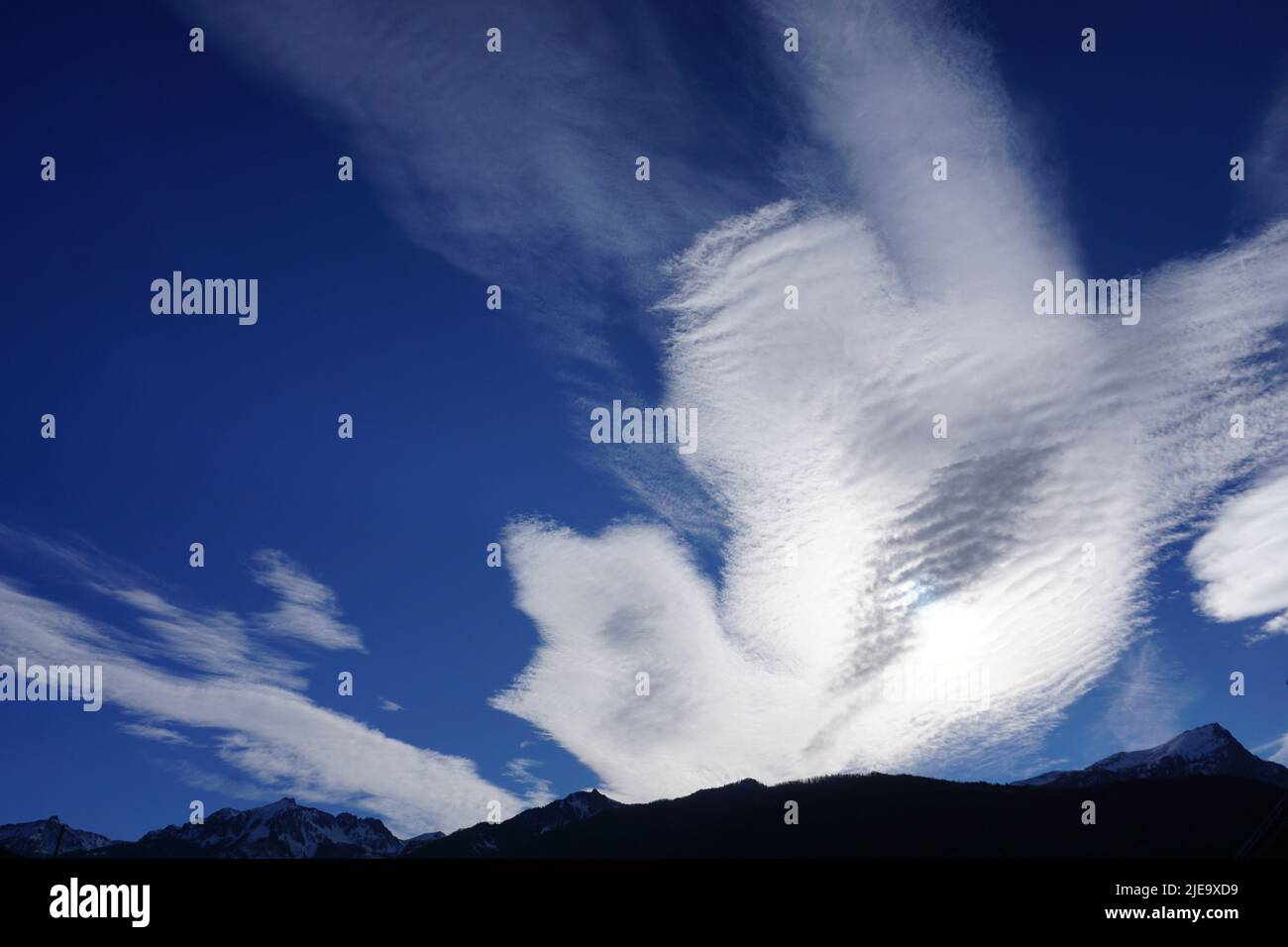 La formation de nuages inhabituels Banque D'Images