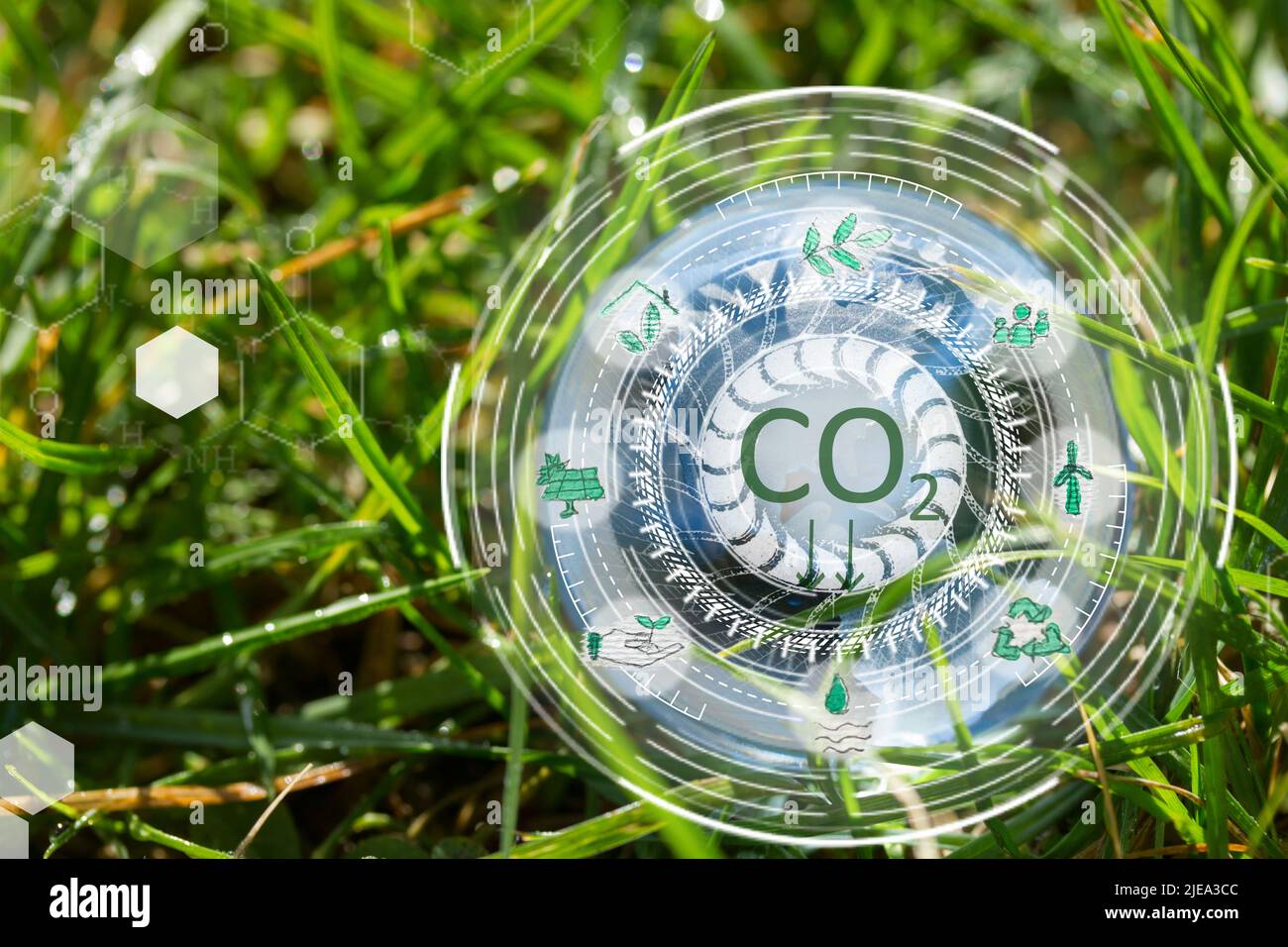 concept d'entreprise neutre en carbone Banque D'Images