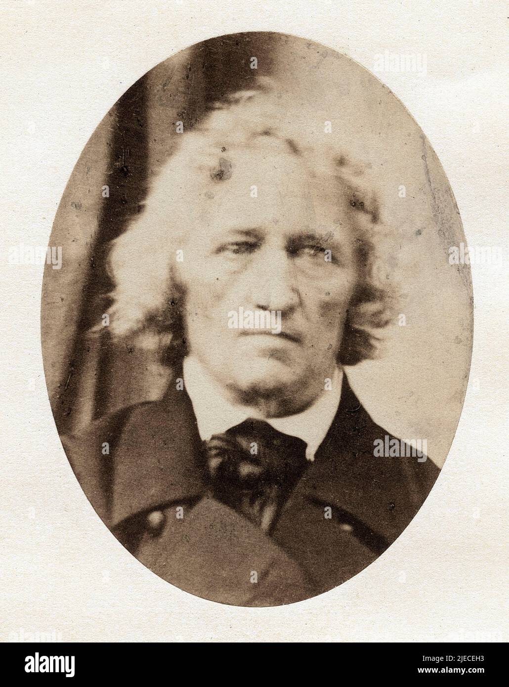 Portrait du philologue et folkloriste allemand Jacob Grimm (1785 - 1863), frère aîné de Wilhelm Grimm, 1856. Photographie de Julius Siegmund Friedlander. Banque D'Images