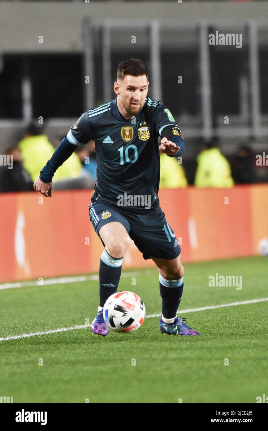 Ciudad de Buenos Aires, Argentine, 15 octobre 2021 Lionel Messi pendant l'Eliminatoria sud-américain Qatar 2022 match contre Perú à Estadio Monumental. Banque D'Images