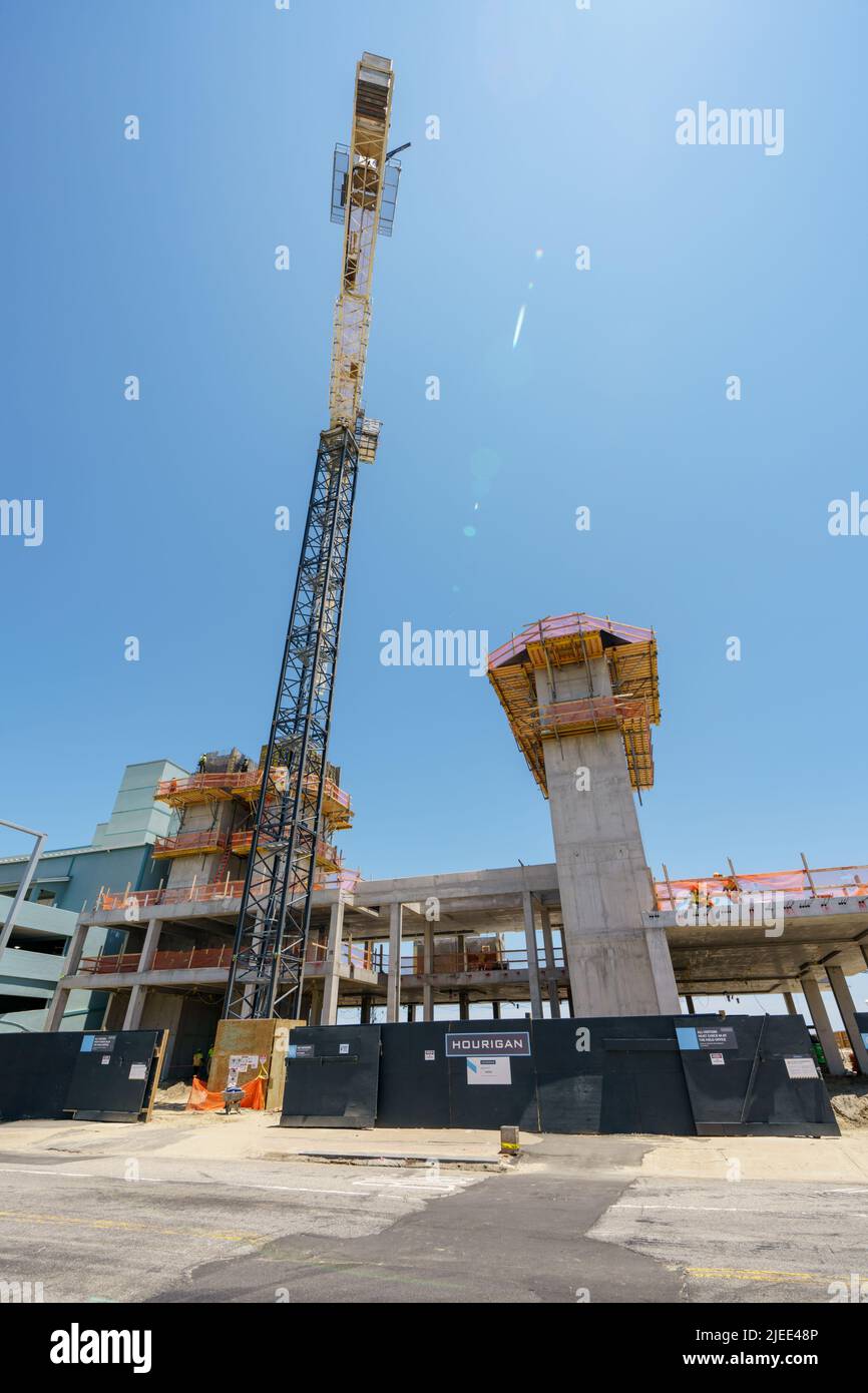 Moxy Hôtel construit par Hourigan sur Virginia Beach stages Banque D'Images Moxy Hôtel construit par Hourigan sur Virginia Beach stages Banque D'Images