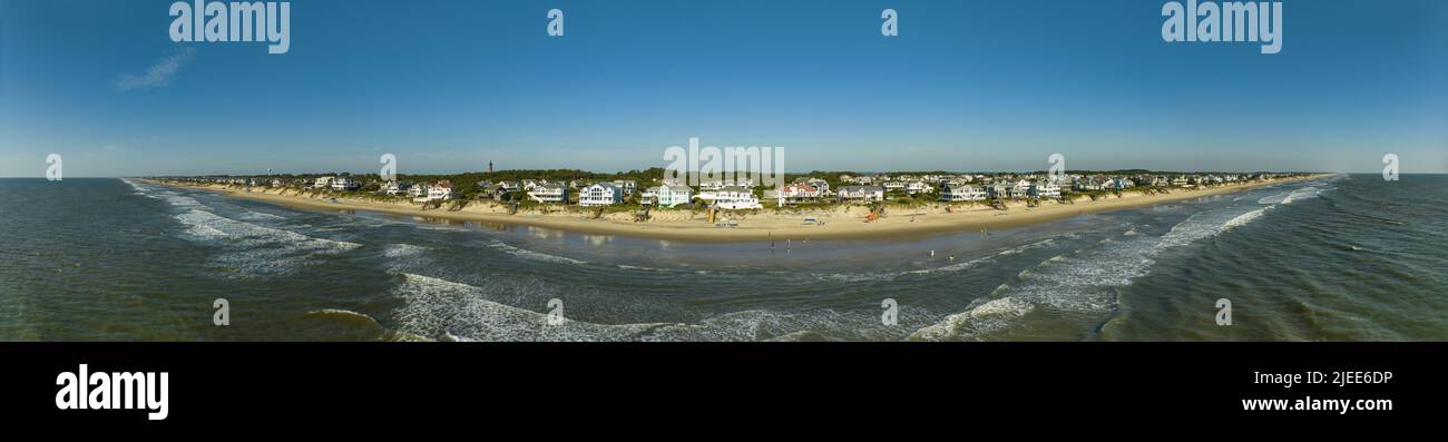 Propriété en bord de mer à Corolla Beach North Carolina Outer Banks Banque D'Images