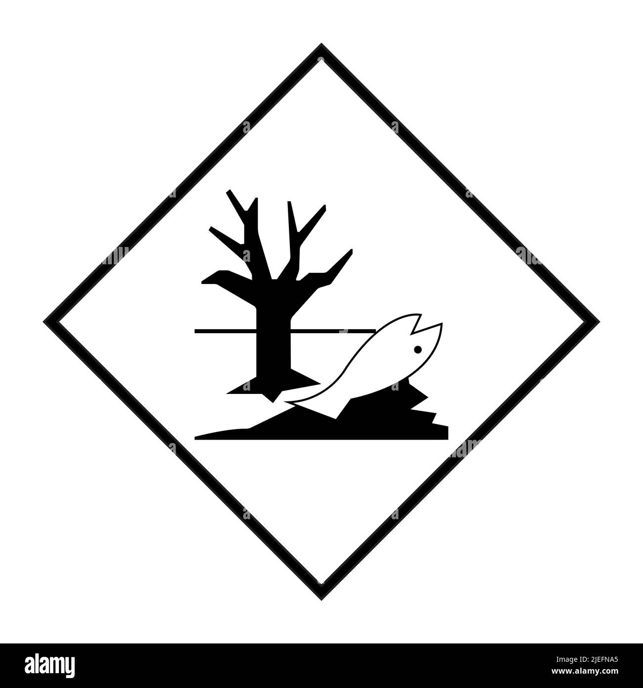 Symbole de danger pour l'environnement isoler sur fond blanc, illustration vectorielle EPS.10 Illustration de Vecteur