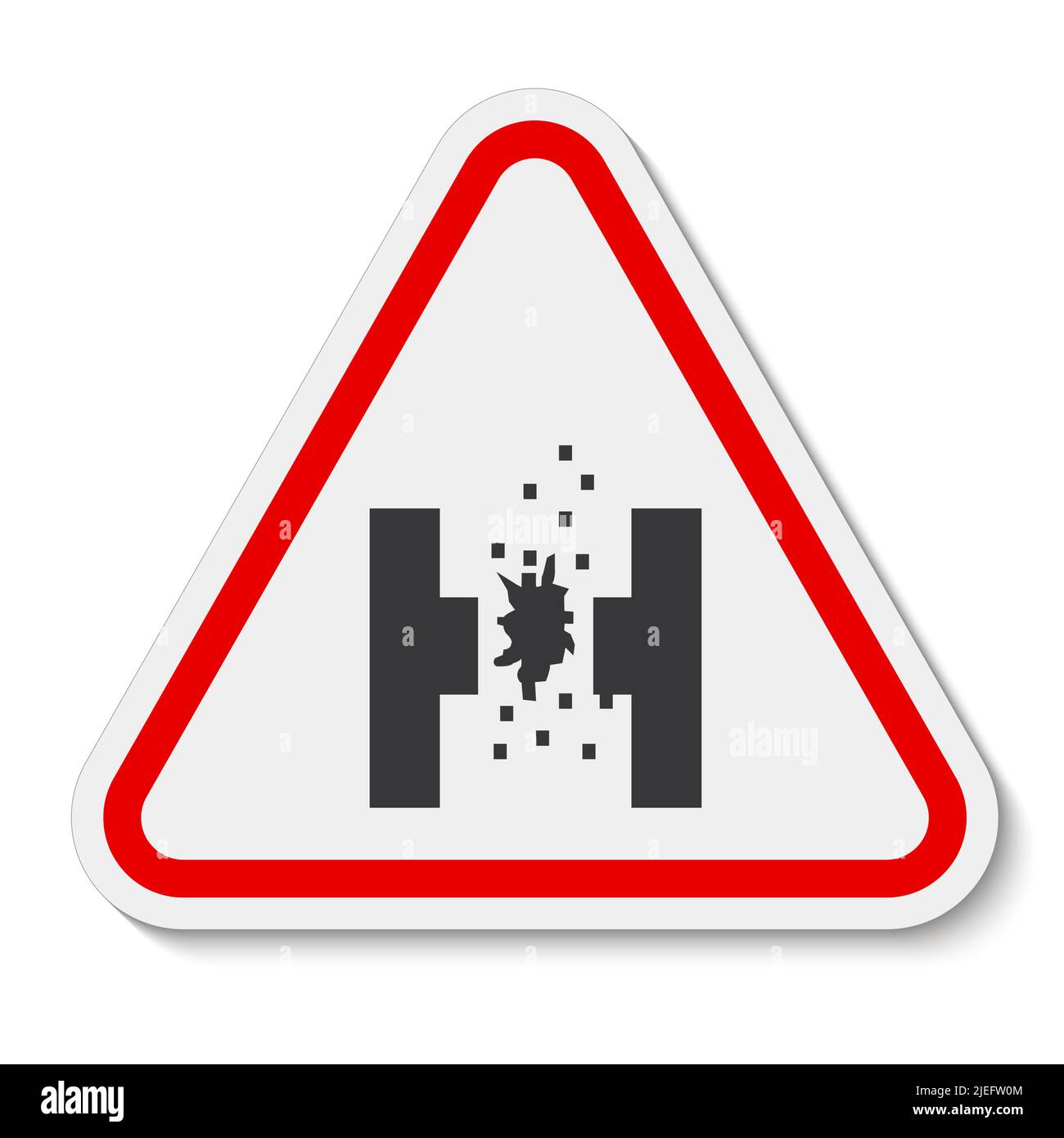 Danger de métal fondu symbole panneau isoler sur fond blanc, illustration vectorielle EPS.10 Illustration de Vecteur