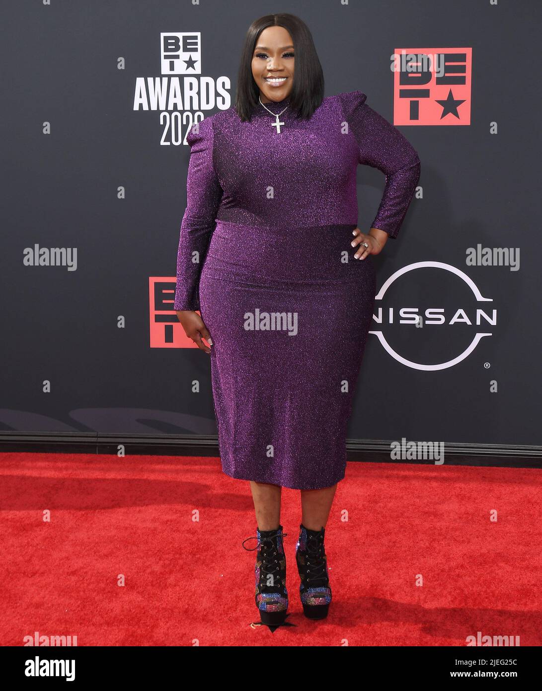 Los Angeles, États-Unis. 26th juin 2022. Kelly Price arrive aux BET Awards 2022 qui se tiennent au Microsoft Theatre de Los Angeles, CA, le dimanche, ?26 juin 2022. (Photo par Sthanlee B. Mirador/Sipa USA) crédit: SIPA USA/Alay Live News Banque D'Images