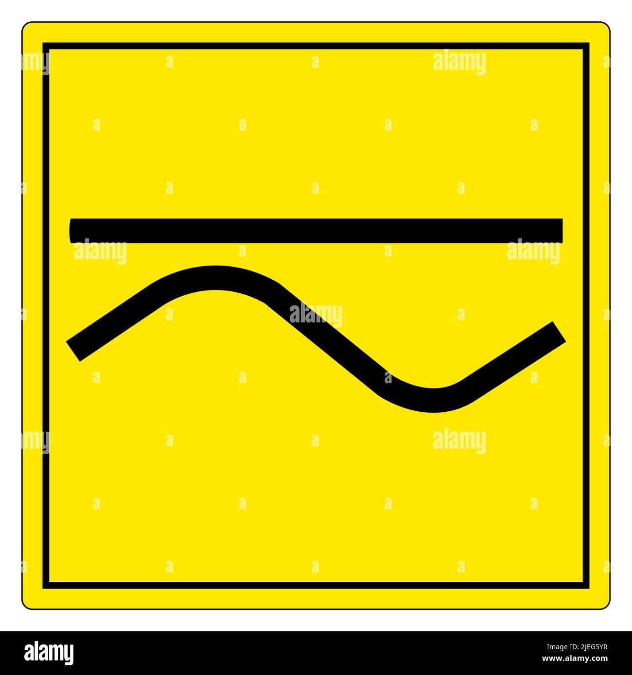 Symbole de courant continu et alternatif s'isoler sur fond blanc, illustration vectorielle EPS.10 Illustration de Vecteur