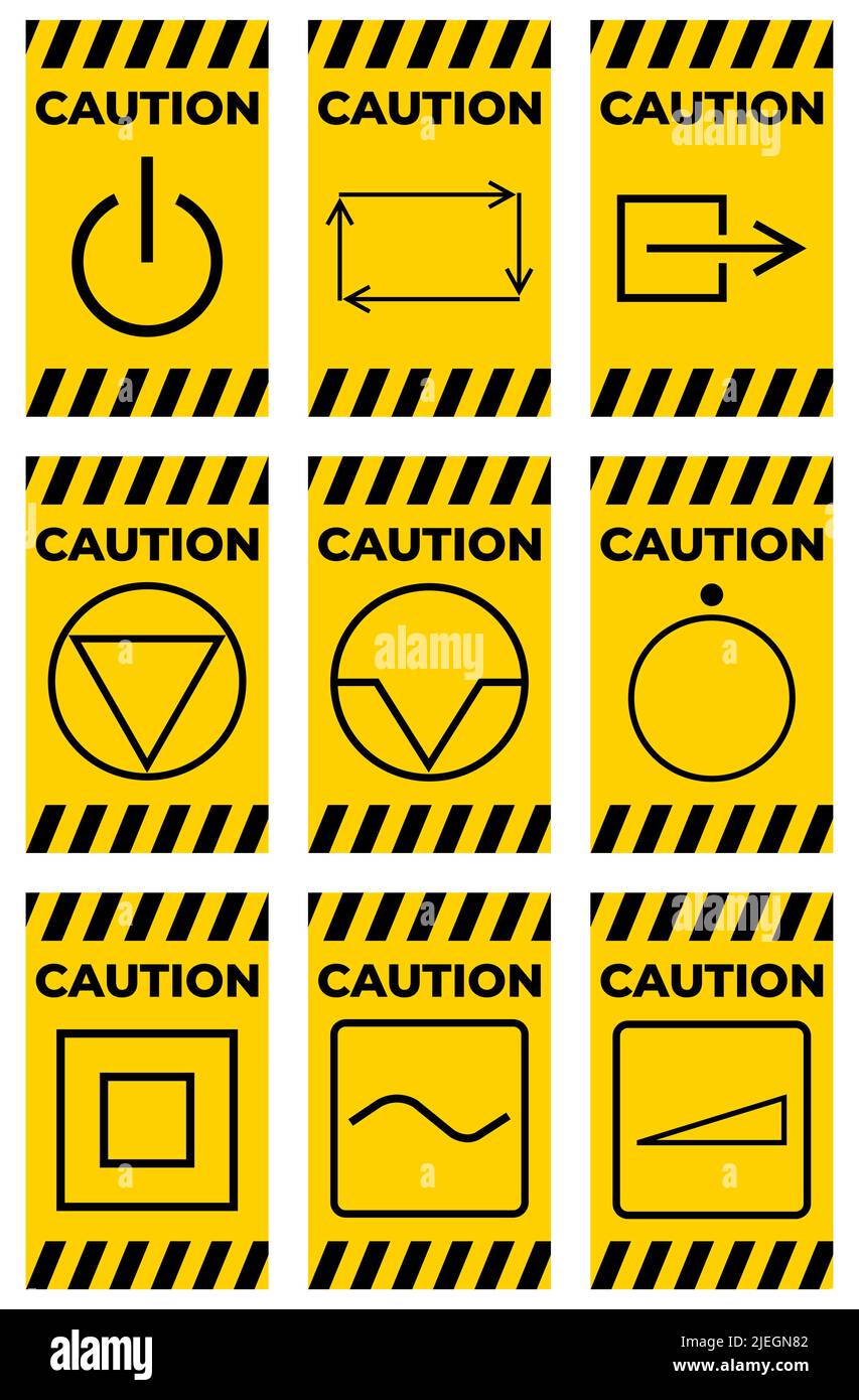 Symbole de mise à la terre de protection, d'alimentation du circuit c.c., c.a. Illustration de Vecteur