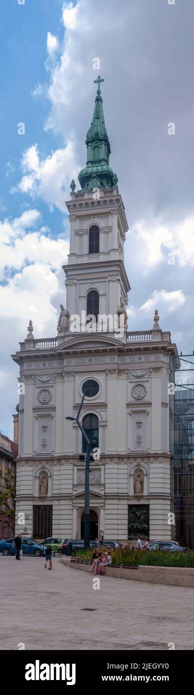 Hongrie, Budapest Eglise paroissiale Sainte-Anne dans le centre ville District V (Eglise Servita) Banque D'Images