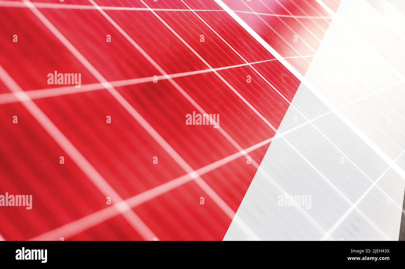 Panneaux solaires sur le fond de l'image du drapeau de Sealand, Principauté de Banque D'Images