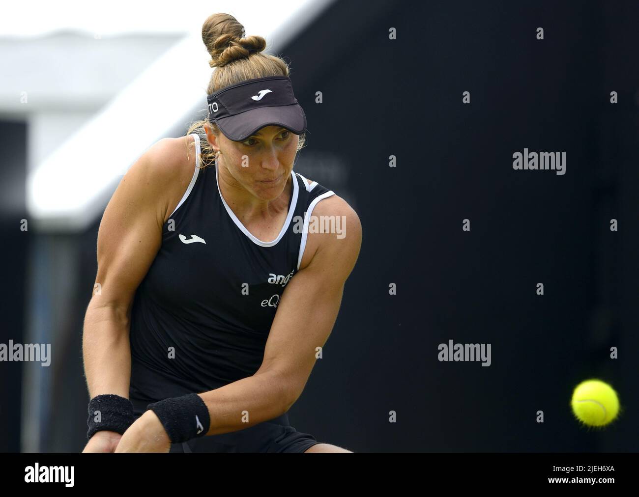 Beatriz Haddad Maia (Brésil) dans la demi-finale sur le court central du Rothesay International tennis, Devonshire Park, Eastbourne, 24th juin 2022. Perdu Banque D'Images