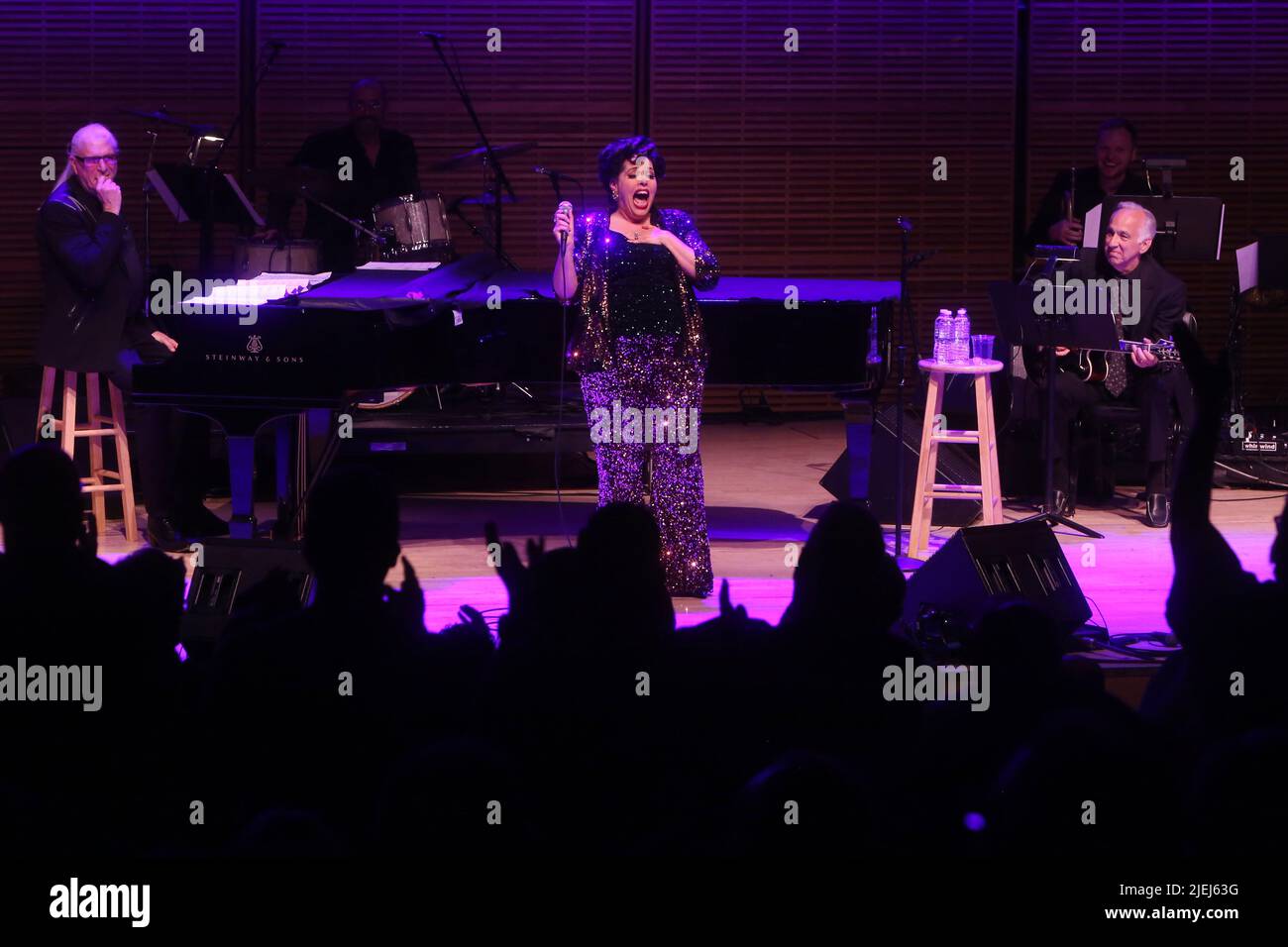 New York, NY, États-Unis. 25th juin 2022. Debbie Wileman se présentant dans son concert d'une femme: Joyeux anniversaire 100th Judy Garland avec Debbie Wileman, tenue au Zankel Hall de Carnegie Hall, sur 25 juin 2022, à New York. Crédit : Joseph Marzullo/Media Punch/Alay Live News Banque D'Images