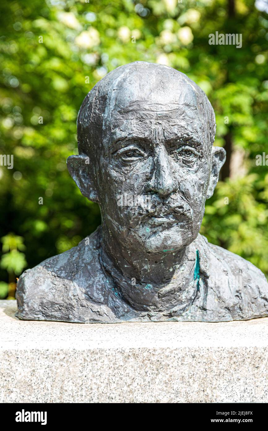 Un mémorial pour le prix Nobel Max Planck (1858 – 1947) le physicien théorique allemand à Kiel, Schleswig-Holstein, Allemagne Banque D'Images