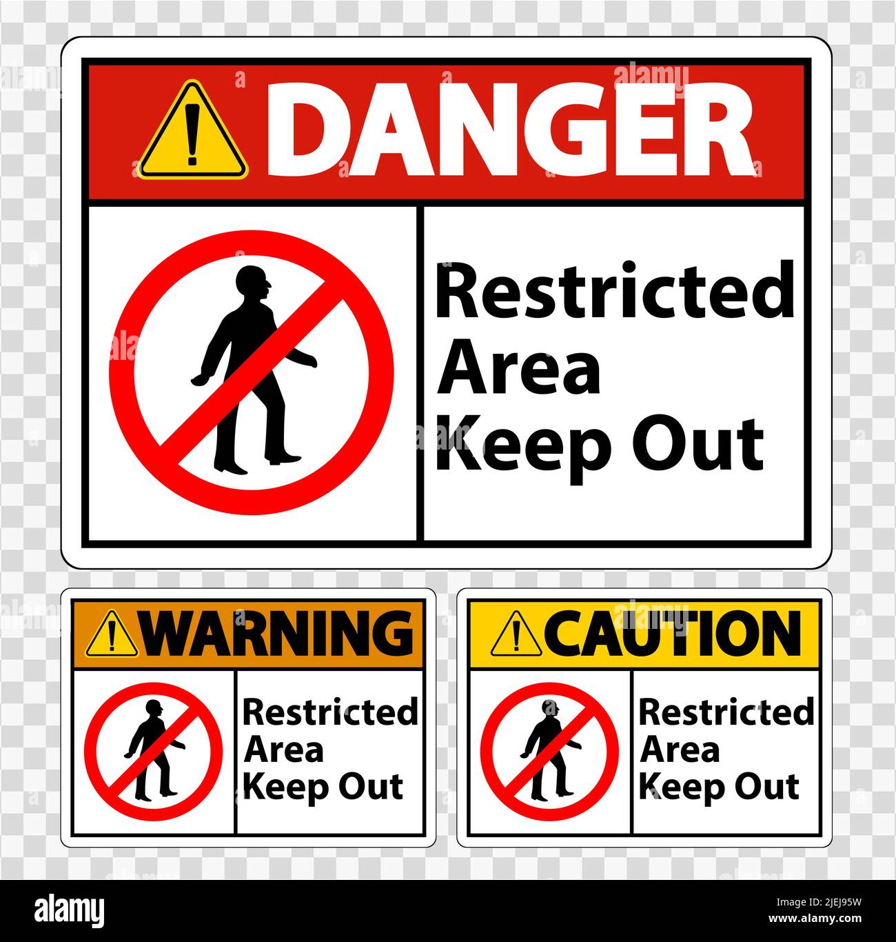 Symbole d'interdiction de zone restreinte isoler sur fond transparent ...