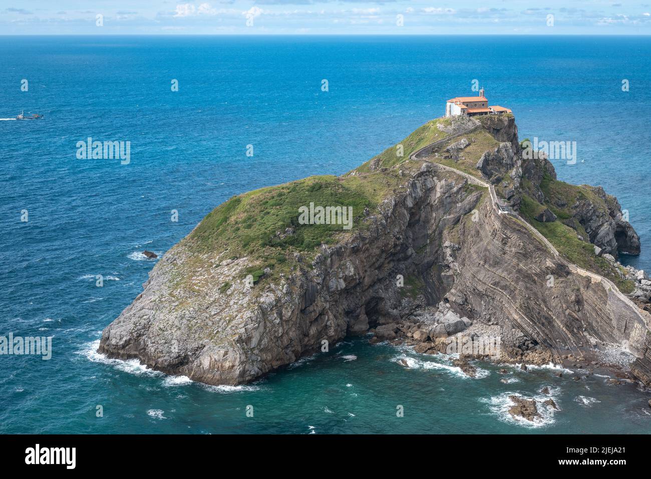 Gaztelugatxe, Pays Basque coast, Espagne Banque D'Images