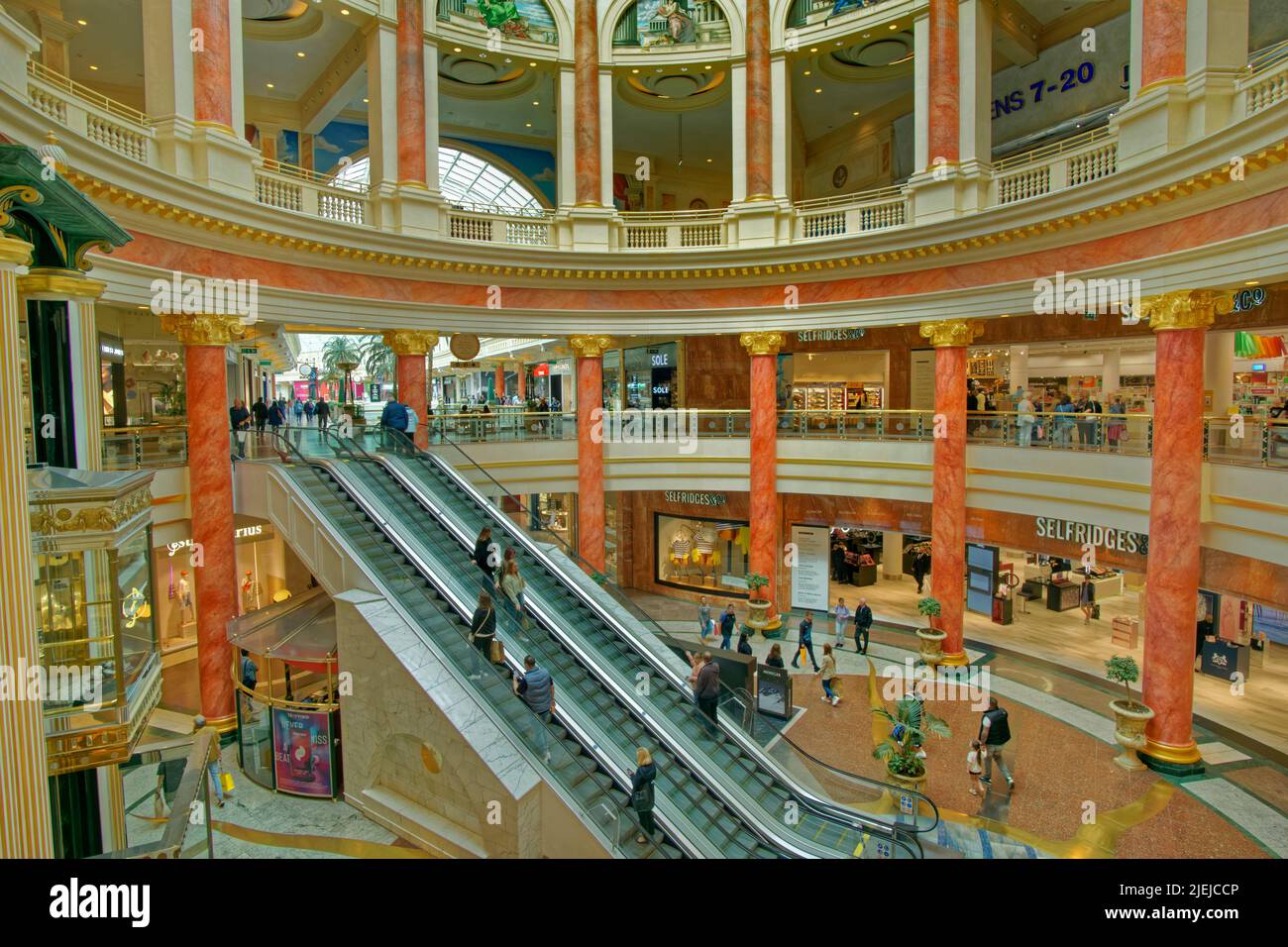 Le centre Trafford de Dumplington, Grand Manchester, Angleterre. Banque D'Images