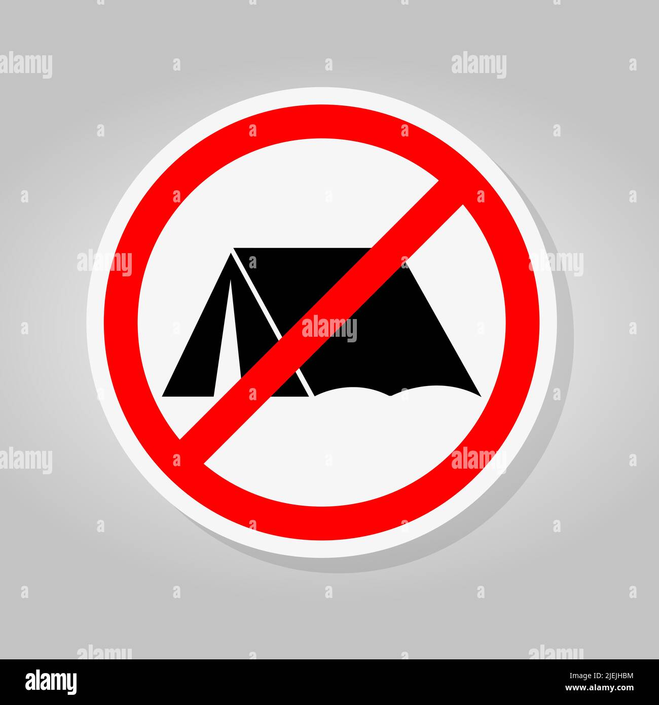 Pas d'isolation de Sing Camping sur fond blanc, illustration vectorielle Illustration de Vecteur