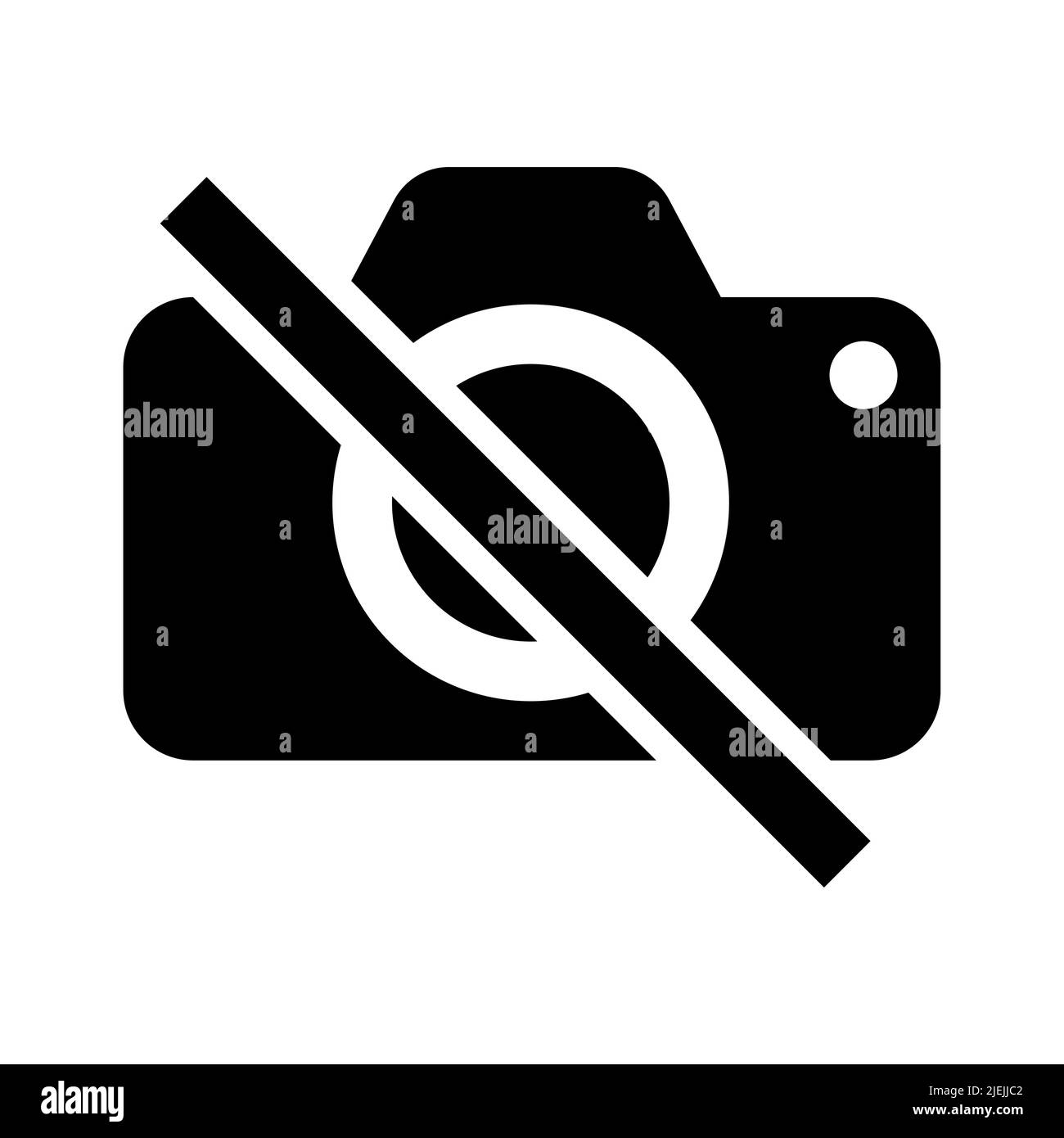 Ne pas enregistrer d'images, pas de panneau de photographie Illustration de Vecteur