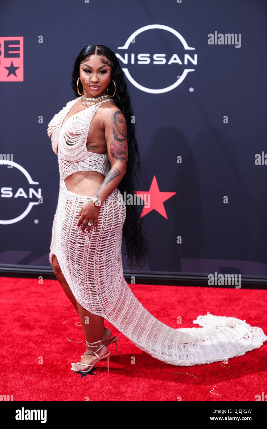 LOS ANGELES, CALIFORNIE, Etats-Unis - JUIN 26: Ari Fletcher arrive aux BET Awards 2022 qui se tiennent au Microsoft Theatre à L.A. Vivez sur 26 juin 2022 à Los Angeles, Californie, États-Unis. (Photo de Xavier Collin/image Press Agency) Credit: Image Press Agency/Alay Live News Banque D'Images