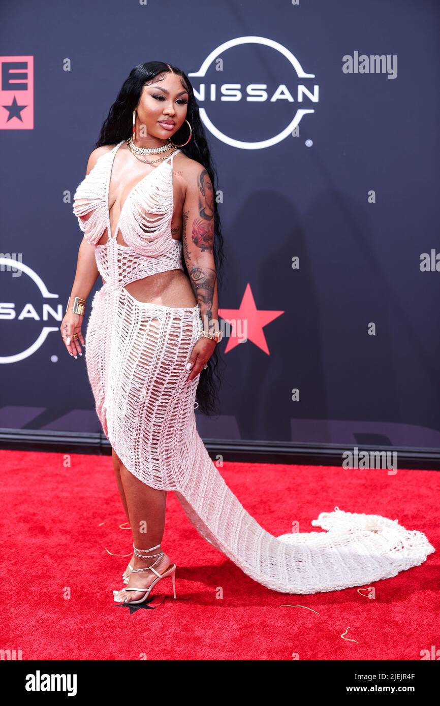 LOS ANGELES, CALIFORNIE, Etats-Unis - JUIN 26: Ari Fletcher arrive aux BET Awards 2022 qui se tiennent au Microsoft Theatre à L.A. Vivez sur 26 juin 2022 à Los Angeles, Californie, États-Unis. (Photo de Xavier Collin/image Press Agency) Credit: Image Press Agency/Alay Live News Banque D'Images