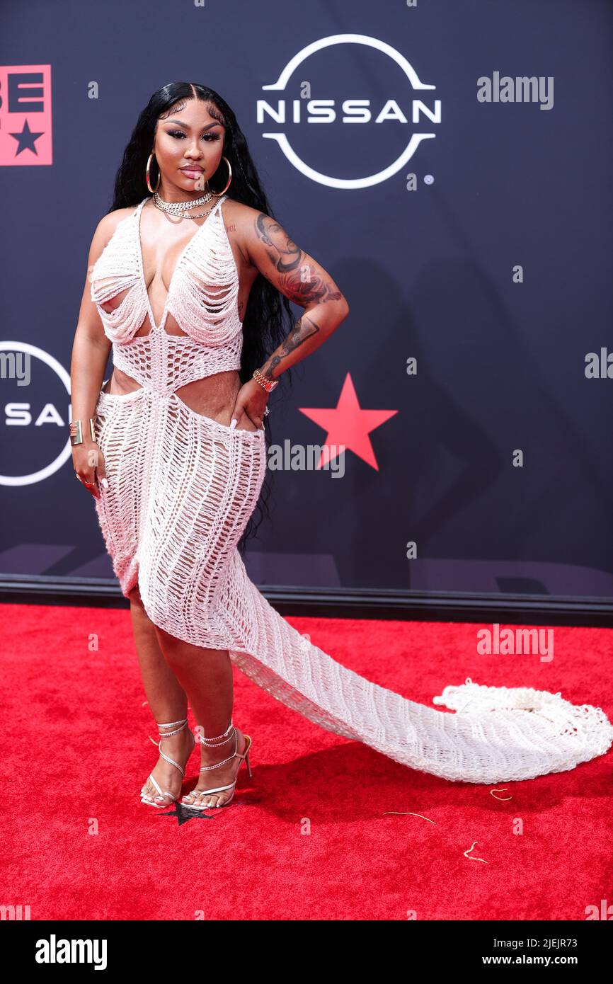 LOS ANGELES, CALIFORNIE, Etats-Unis - JUIN 26: Ari Fletcher arrive aux BET Awards 2022 qui se tiennent au Microsoft Theatre à L.A. Vivez sur 26 juin 2022 à Los Angeles, Californie, États-Unis. (Photo de Xavier Collin/image Press Agency) Credit: Image Press Agency/Alay Live News Banque D'Images