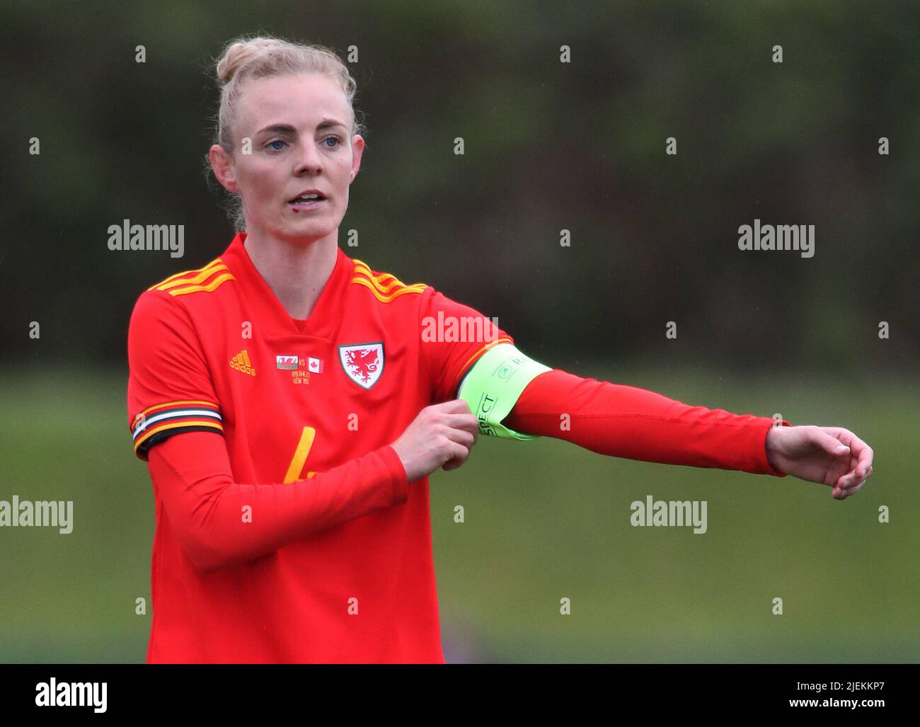 Photo du dossier datée du 09-04-2021 de Sophie Gales, qui admet qu'elle est un « petit peu » jaloux des coéquipiers de Chelsea qui se préparent pour l'Euro 2022 et qui restent discrets sur le groupe WhatsApp de l'équipe. Date de publication : lundi 27 juin 2022. Banque D'Images