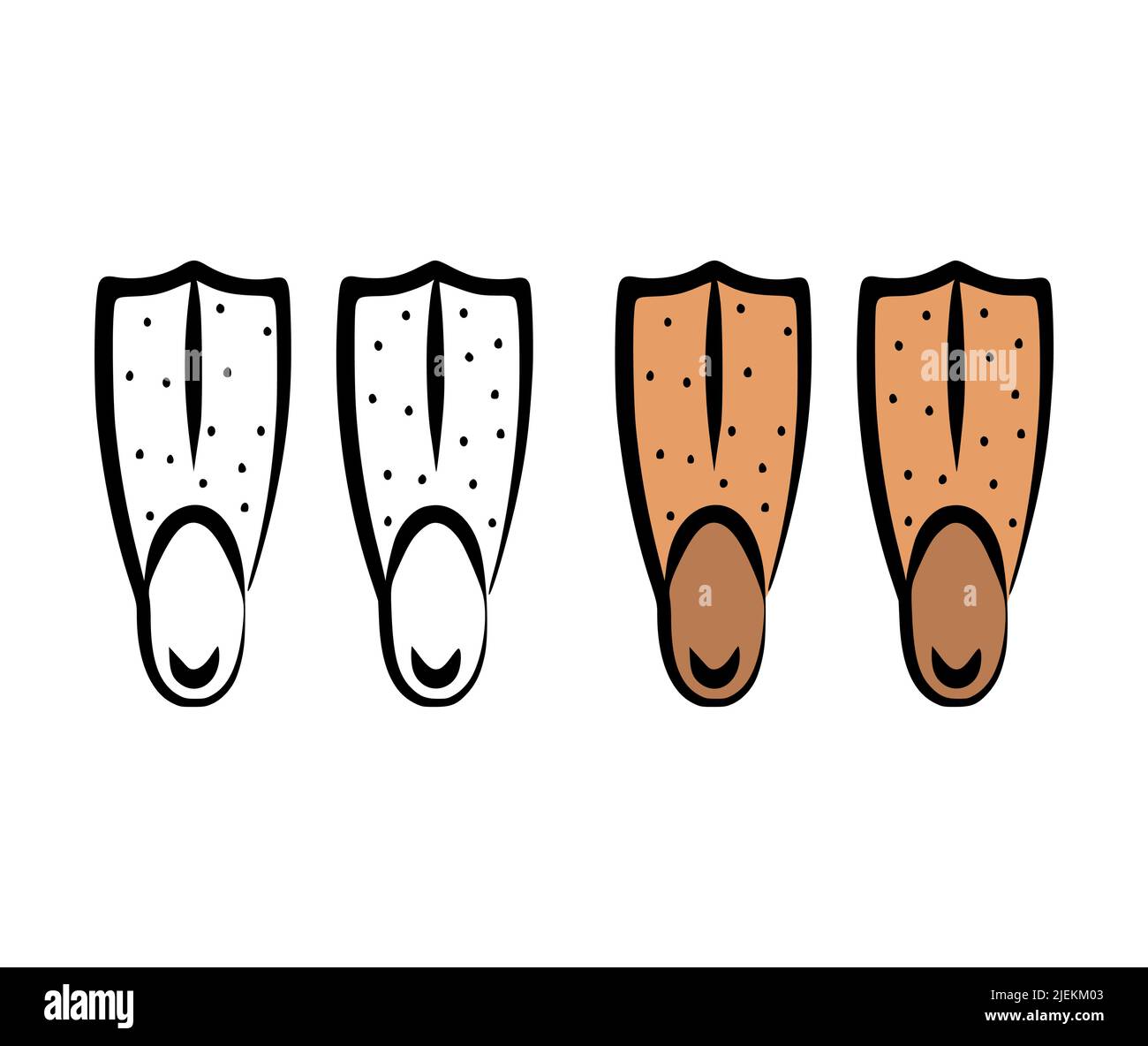 Illustration vectorielle des retournement dans un style dessiné à la main sur un fond blanc Illustration de Vecteur