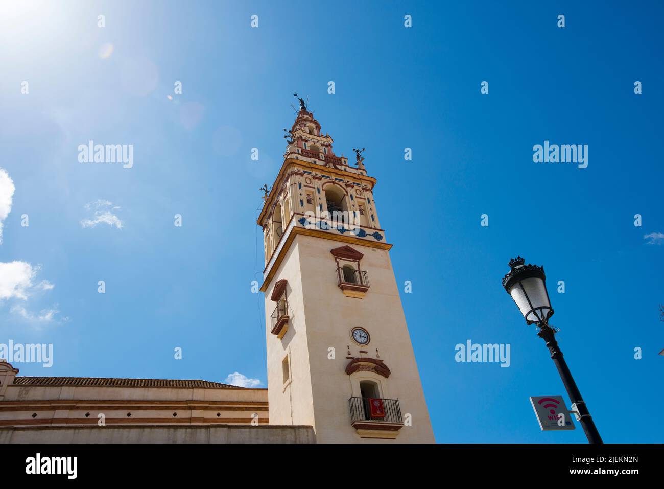 Église notre-Dame de Grenade à Moguer, Huelva Banque D'Images