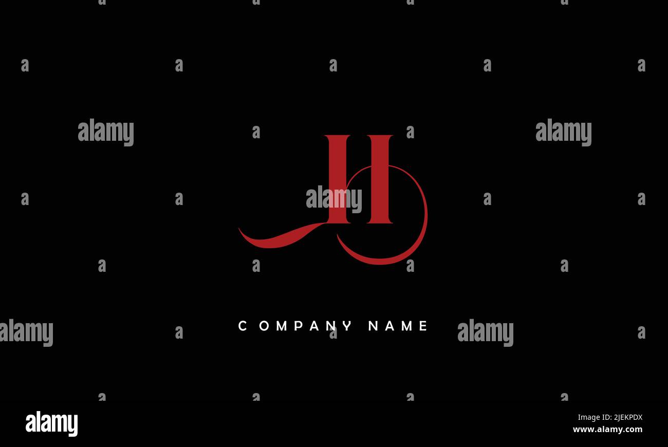 LH, HL lettres abstraites logo Monogramme Illustration de Vecteur