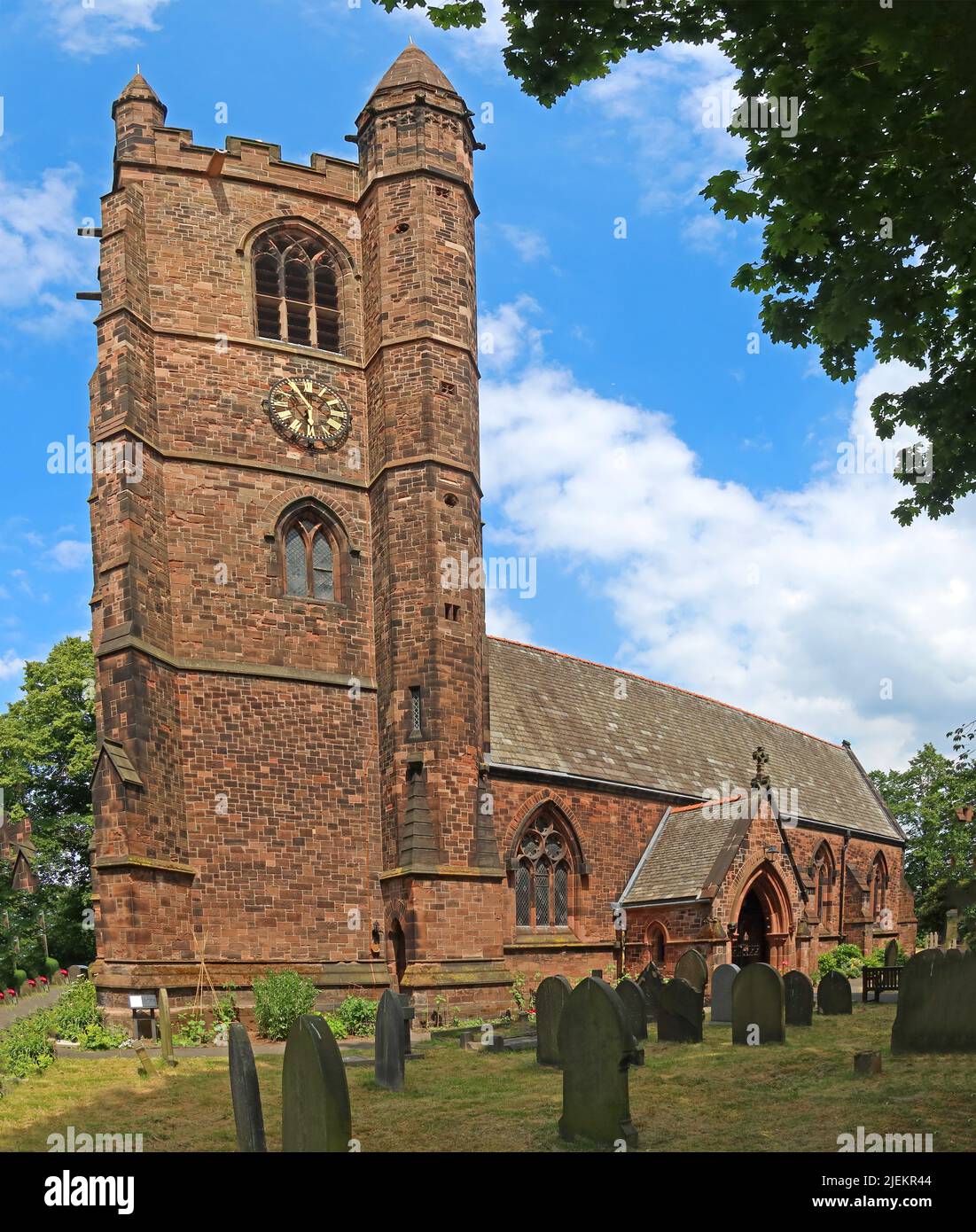 Église anglicane St Thomas, Stockton Heath, Warrington, Cheshire, Angleterre, ROYAUME-UNI, Banque D'Images