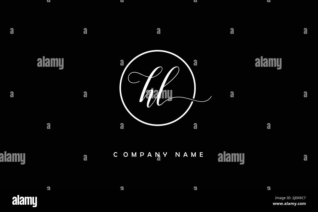 LH, HL lettres abstraites logo Monogramme Illustration de Vecteur