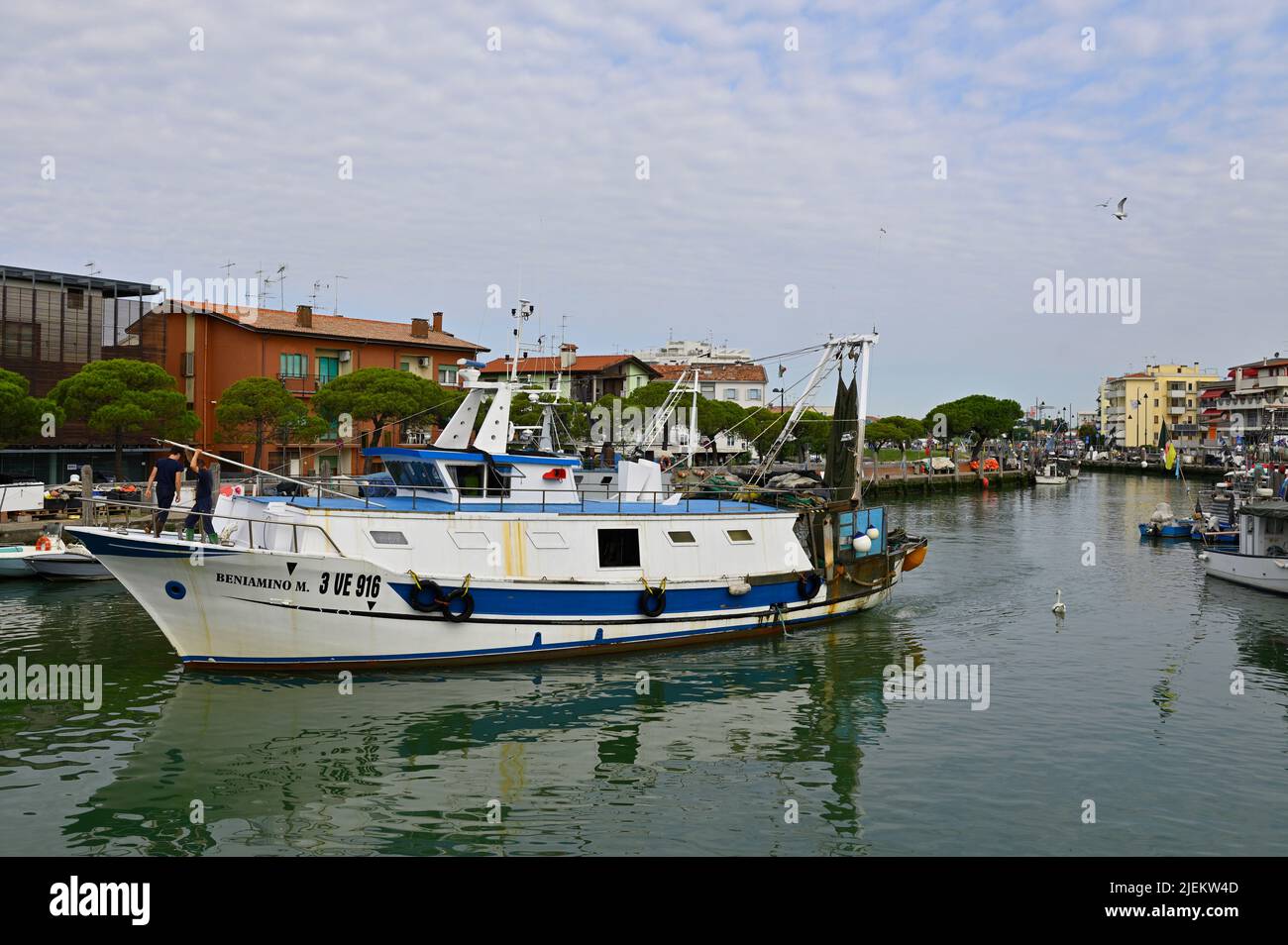 Caorle, Italie. Port de pêche à Caorle Banque D'Images