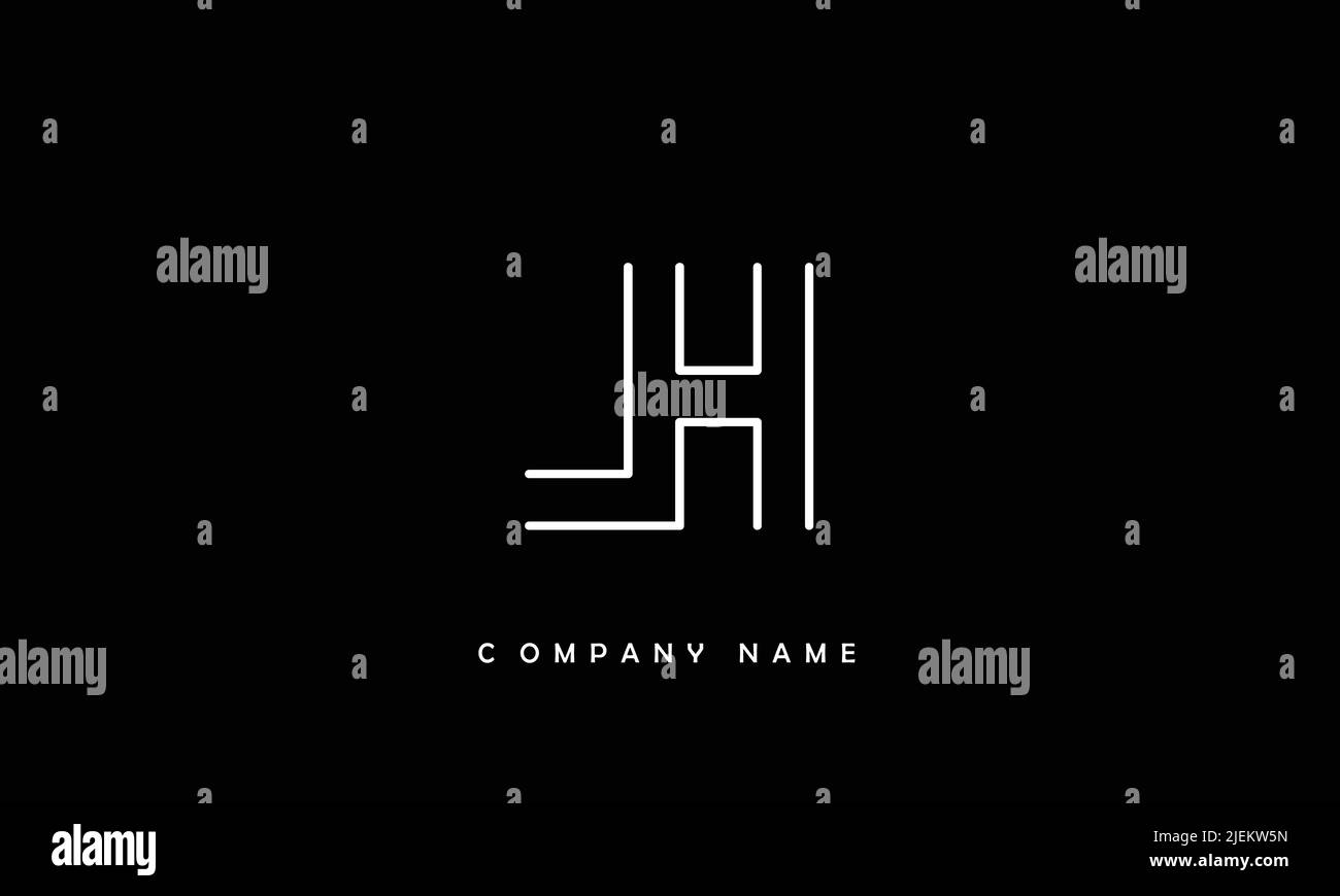 LH, HL lettres abstraites logo Monogramme Illustration de Vecteur