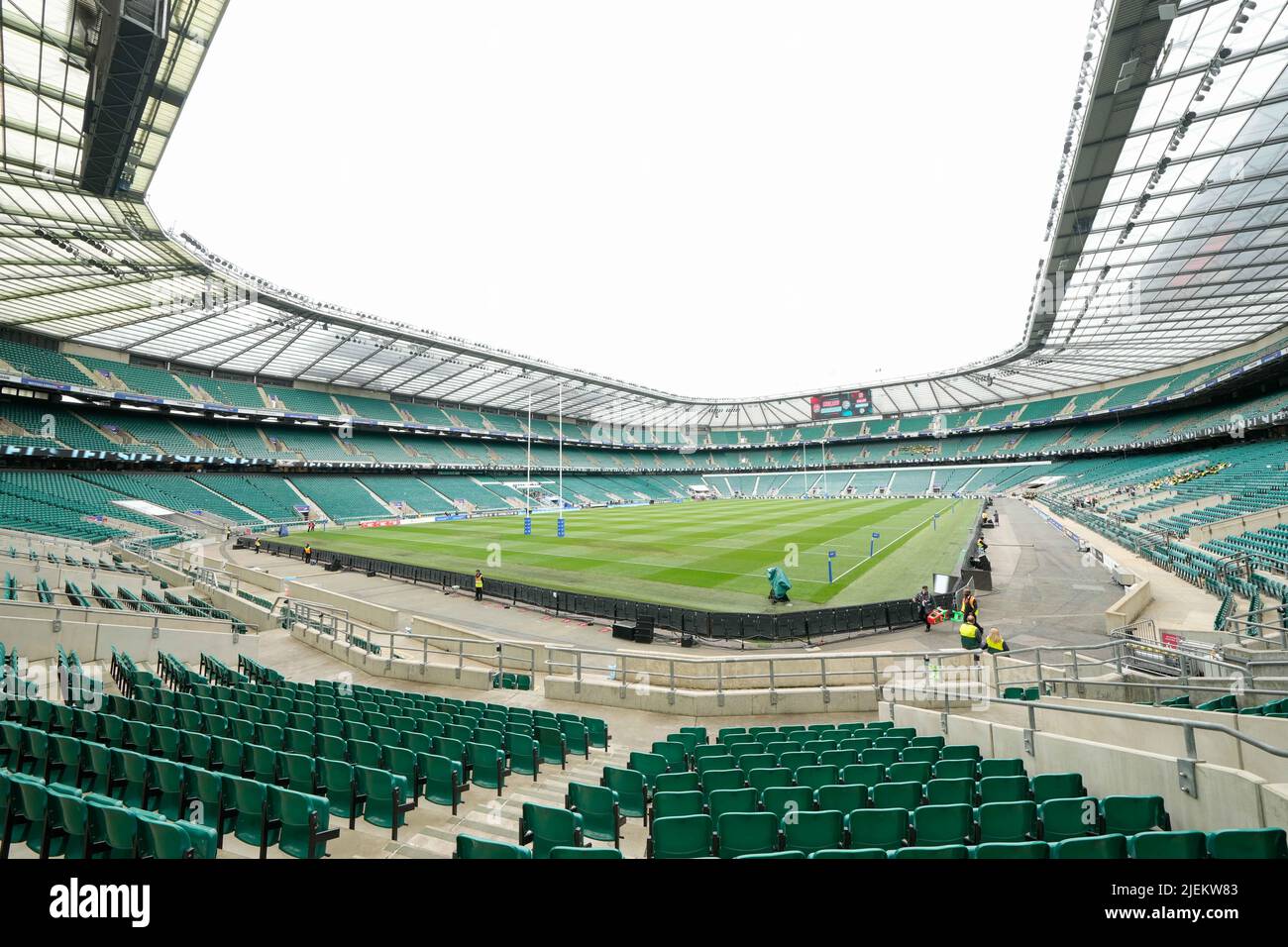 Vue générale du stade de Twickenham avant le match Angleterre -V- Barbarians au stade de Twickenham, Middlesex, Angleterre le 19/06/2022 par (Steve Flynn/IOS) Banque D'Images