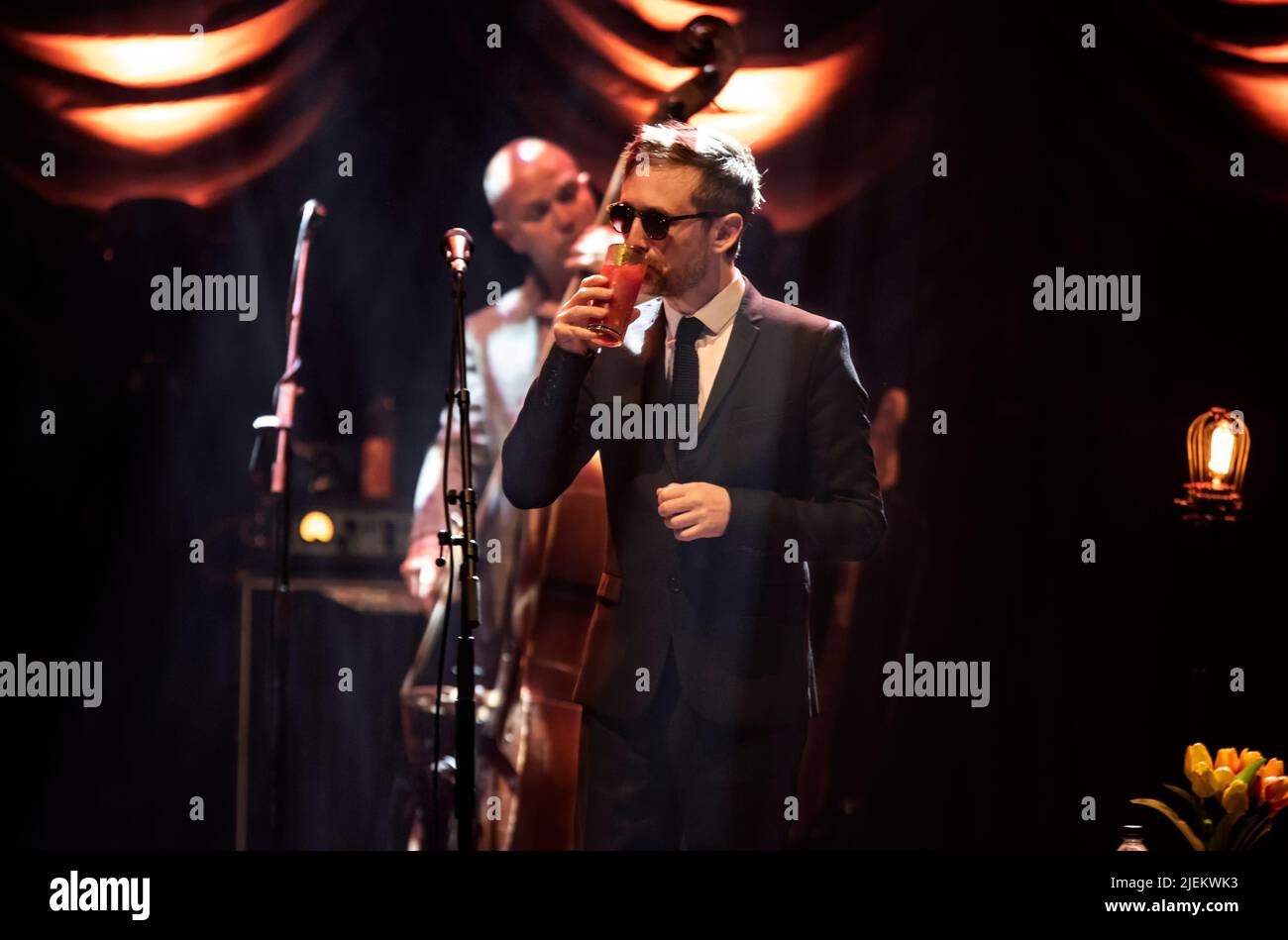 The Divine Comedy au Philharmonic Hall Liverpool Banque D'Images