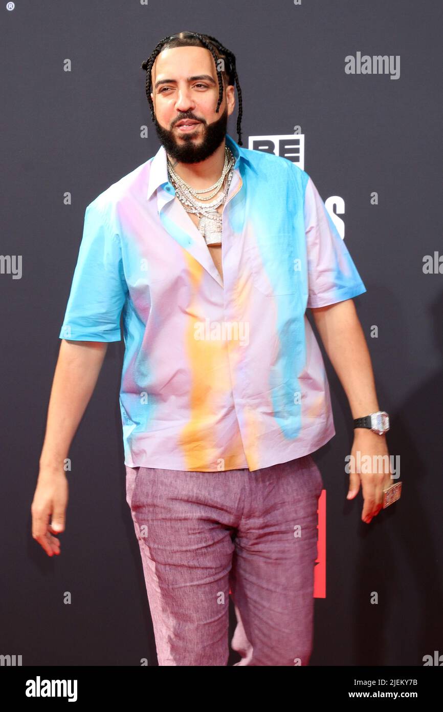 Los Angeles, États-Unis. 26th juin 2022. Le Montana français aux arrivées des BET Awards 2022 au Microsoft Theatre sur 26 juin 2022 à Los Angeles, CA (photo de Katrina Jordan/Sipa USA) crédit: SIPA USA/Alay Live News Banque D'Images