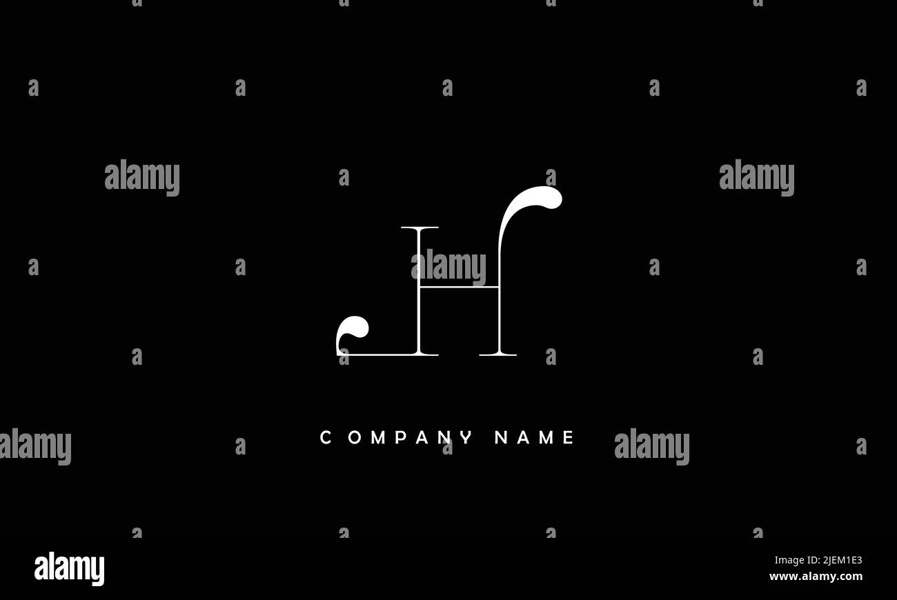 LH, HL lettres abstraites logo Monogramme Illustration de Vecteur