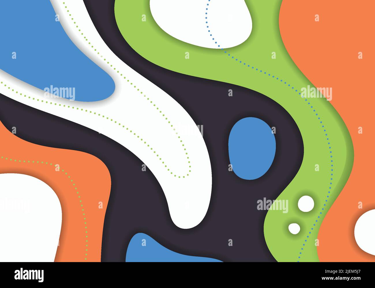 Modèle de design abstrait coloré style décoratif. Fond de maquette de modèle se chevauchant. Vecteur Illustration de Vecteur