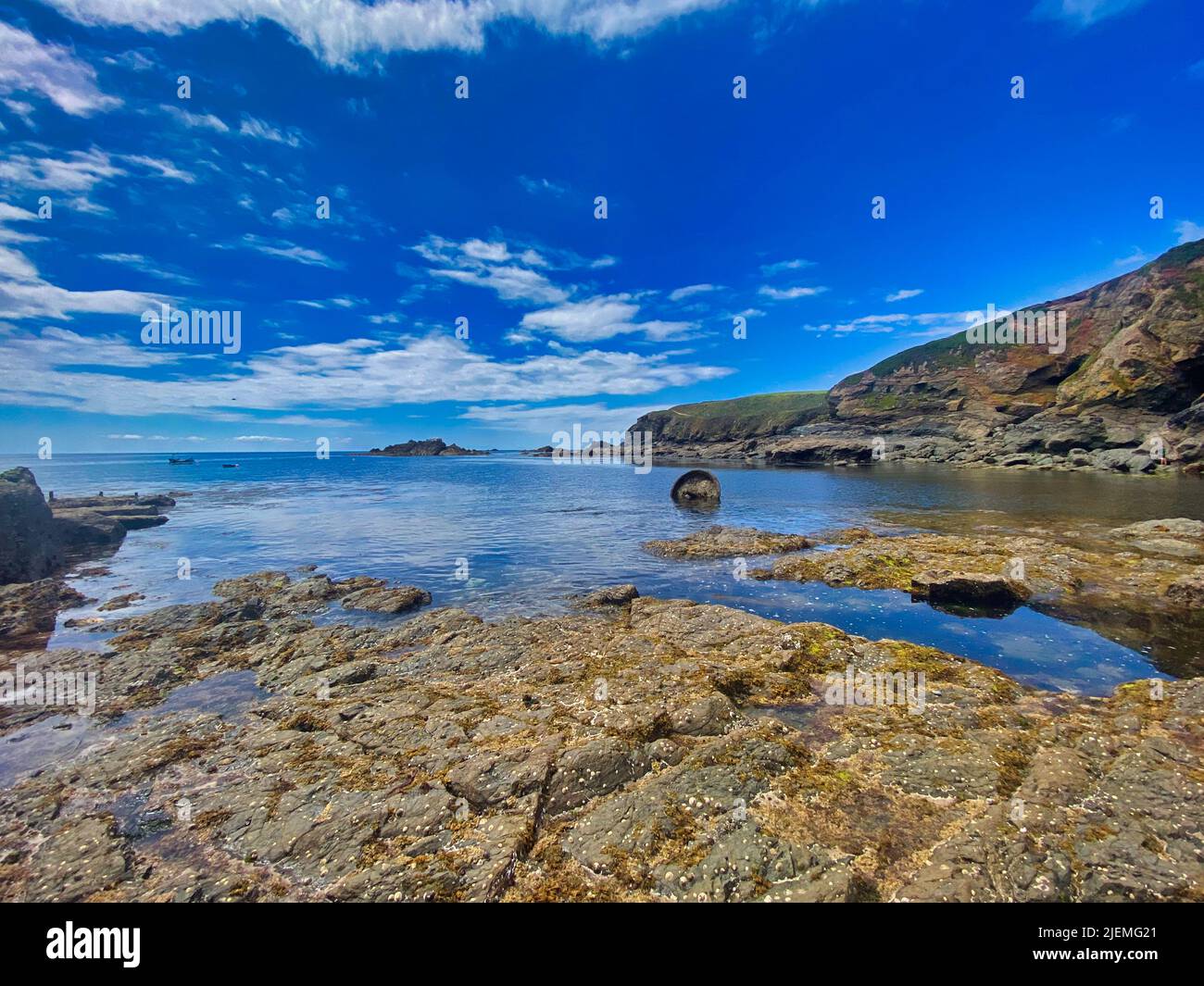 La péninsule de Lizard, en Cornouailles, en Angleterre Banque D'Images