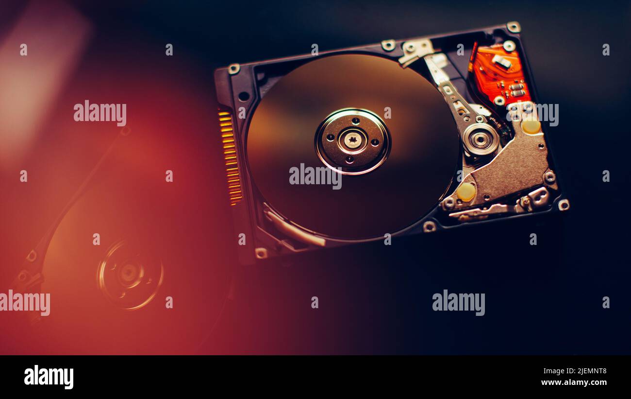 Ouvrez le disque dur (disque dur) à partir de l'ordinateur Banque D'Images