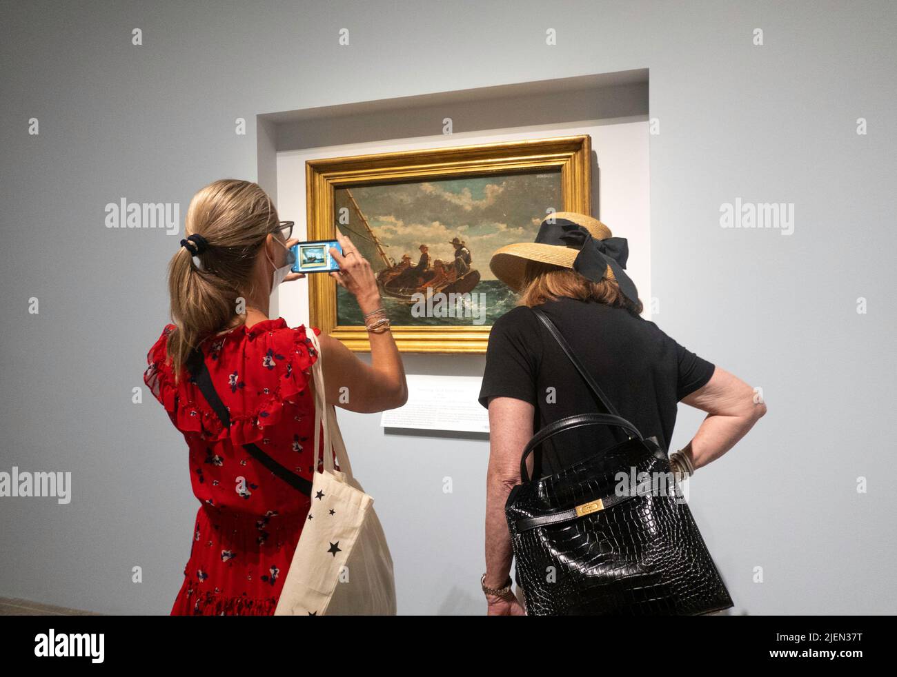 « Winslow Homer Crosscurrents » est une exposition populaire au Metropolitan Museum of Art de New York, USA 2022 Banque D'Images