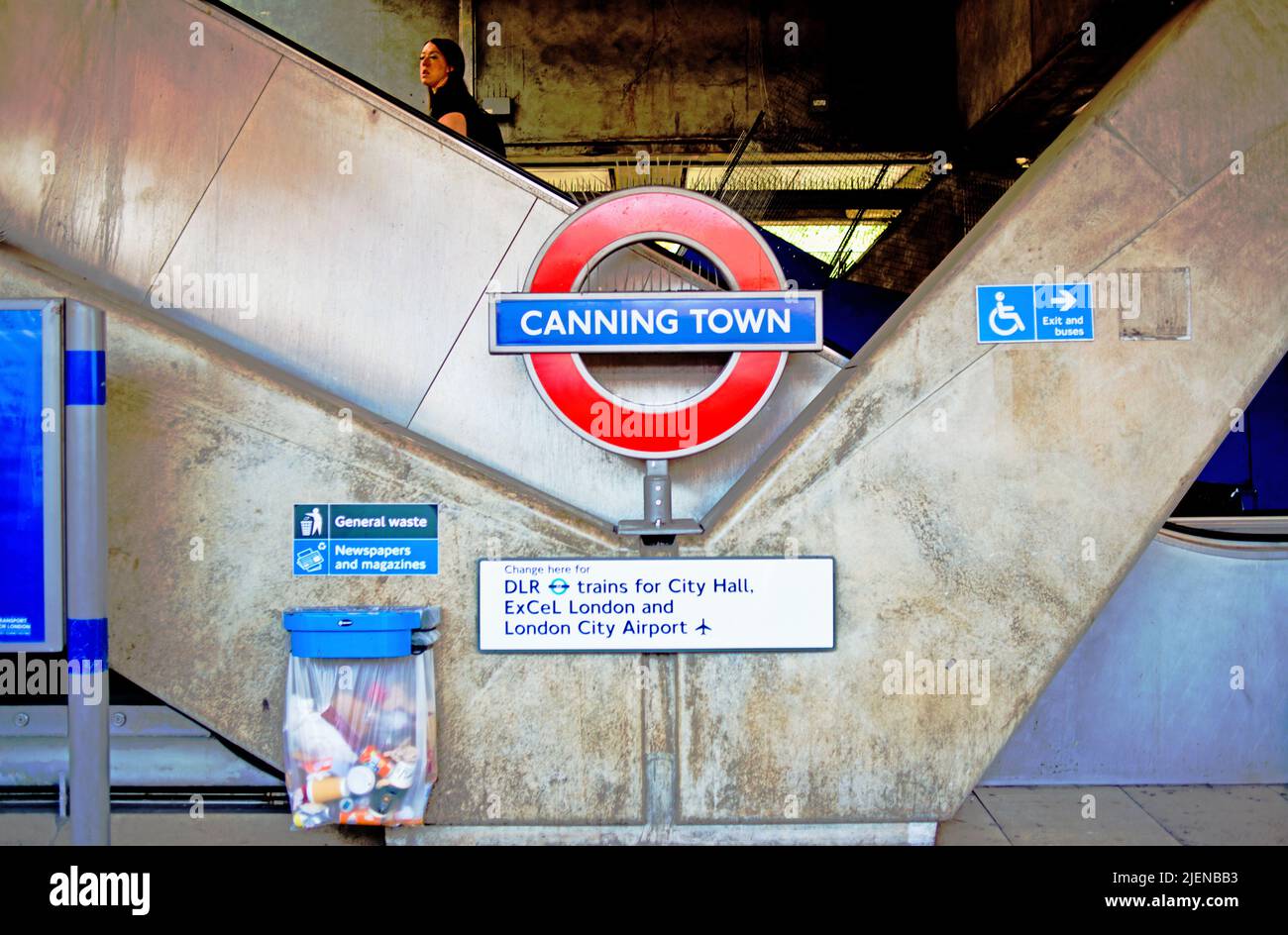 Station de métro Canning Town, Londres, Angleterre Banque D'Images